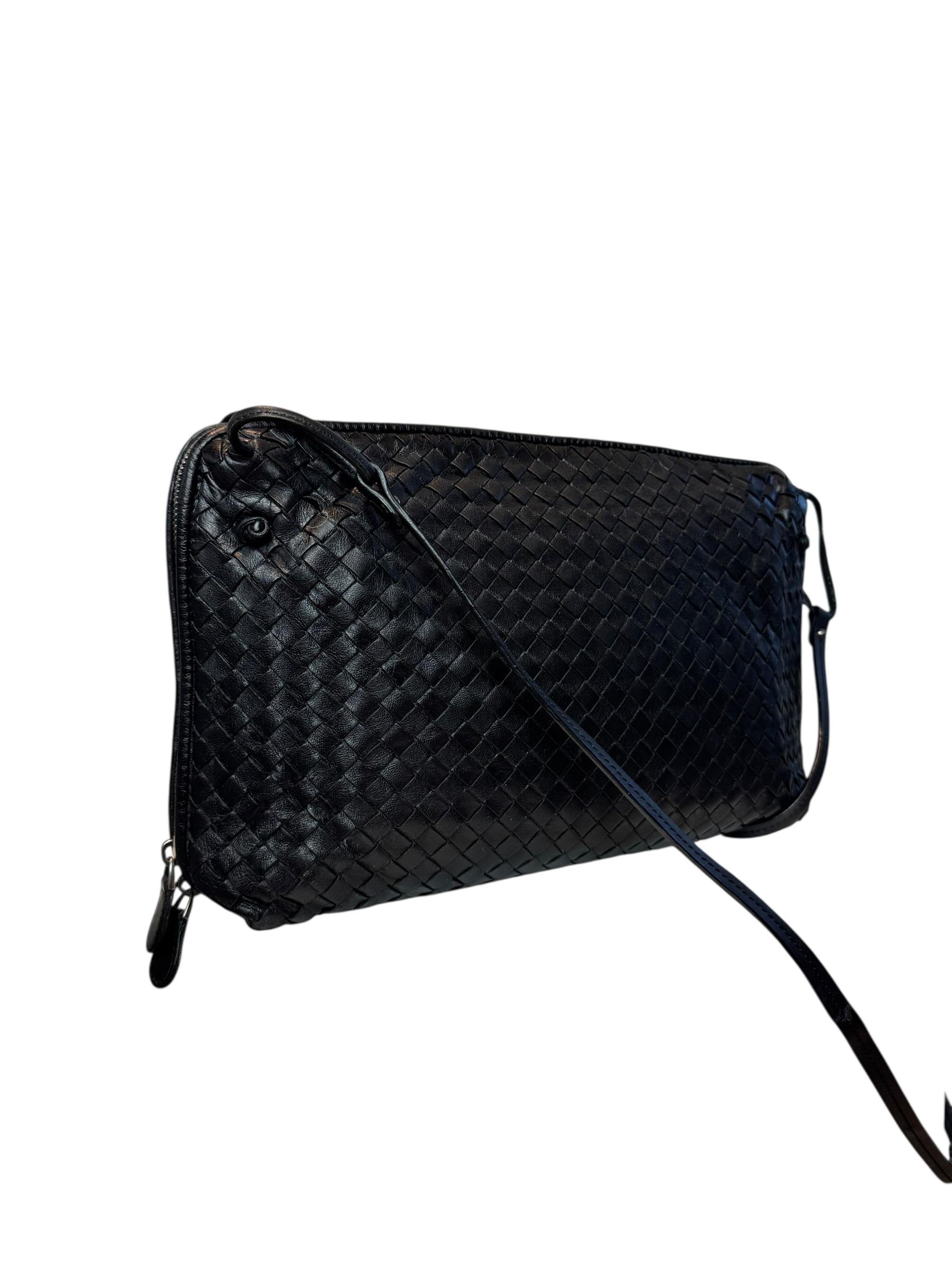 BOTTEGA VENETA INTERCIATO CROSSBODY BAG