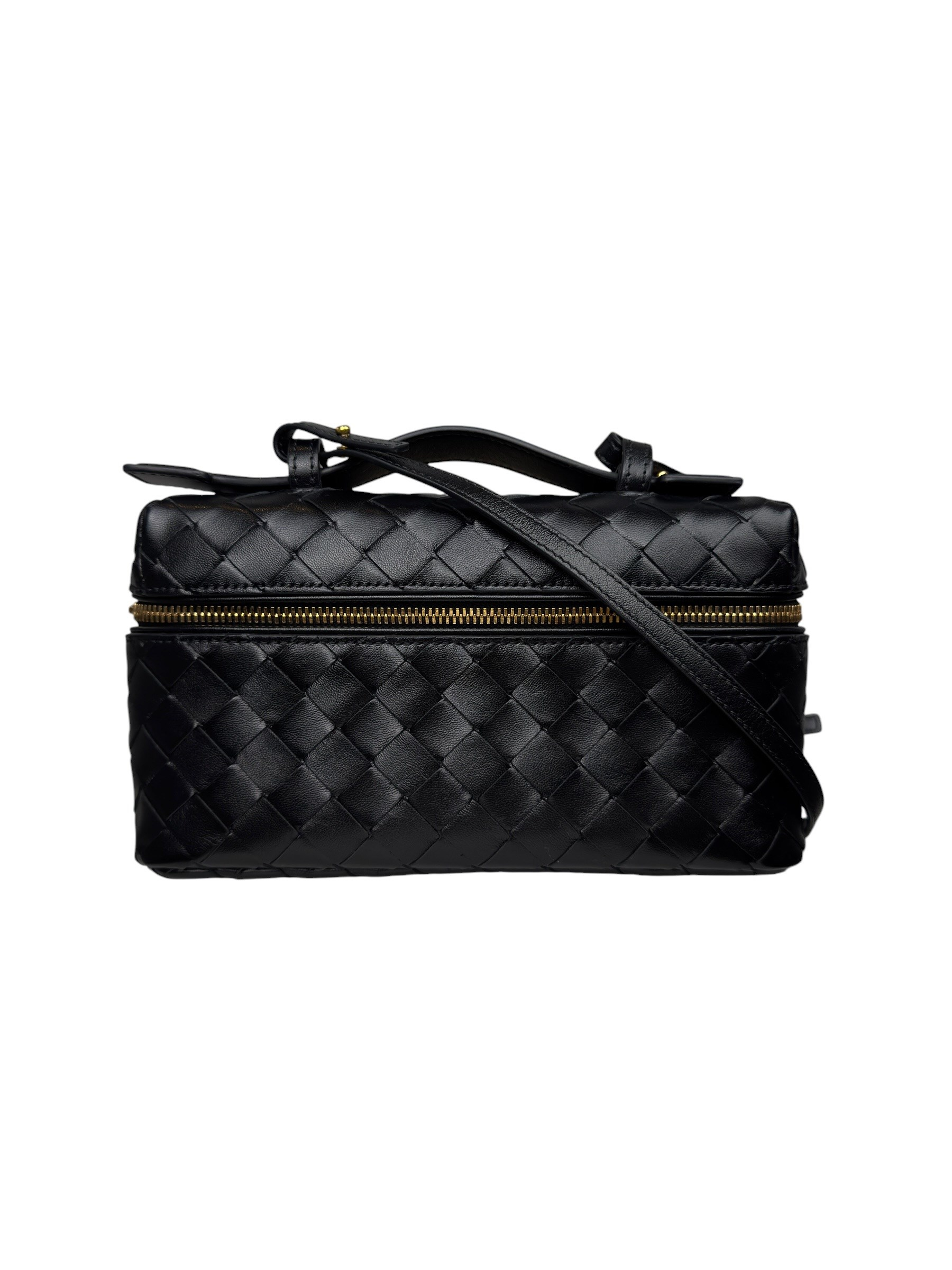 BOTTEGA VENETA INTRECCIATO NAPPA WOVEN VANITY CASE