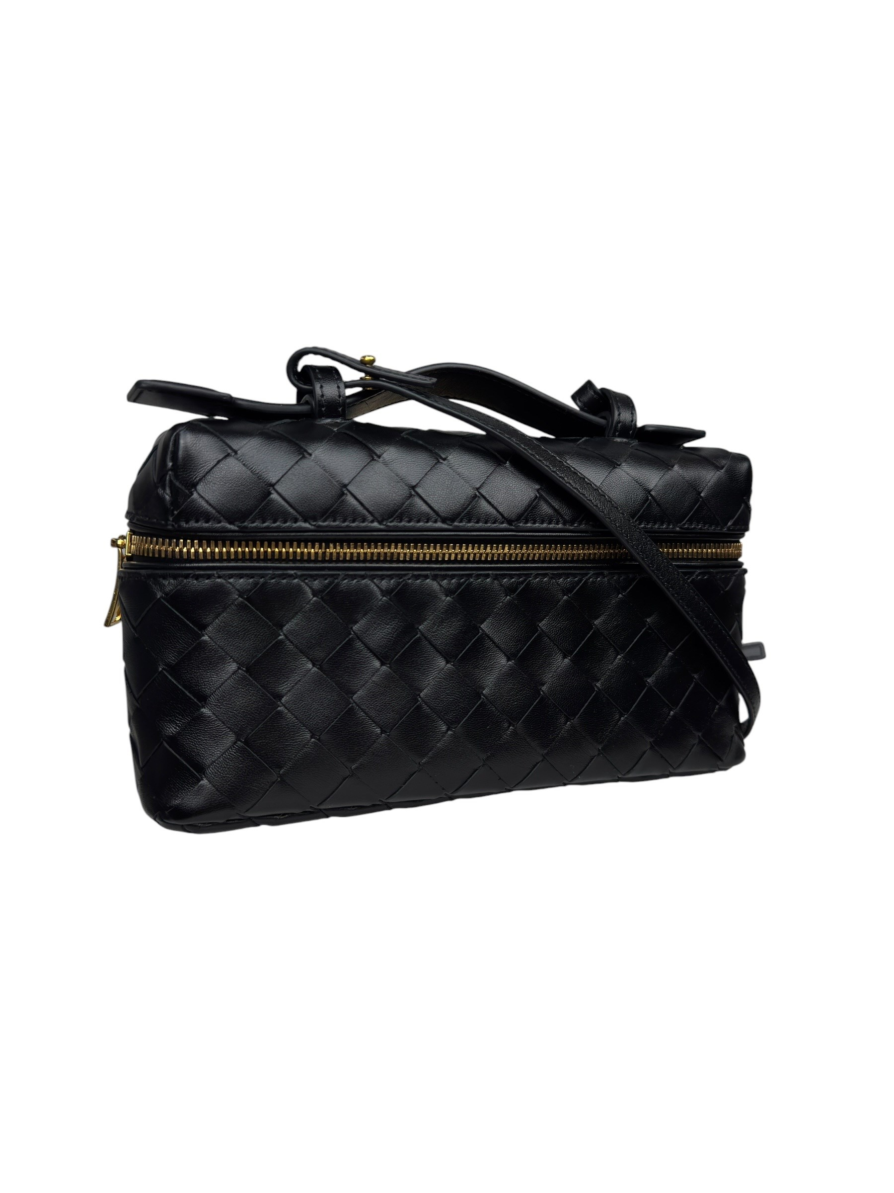 BOTTEGA VENETA INTRECCIATO NAPPA WOVEN VANITY CASE