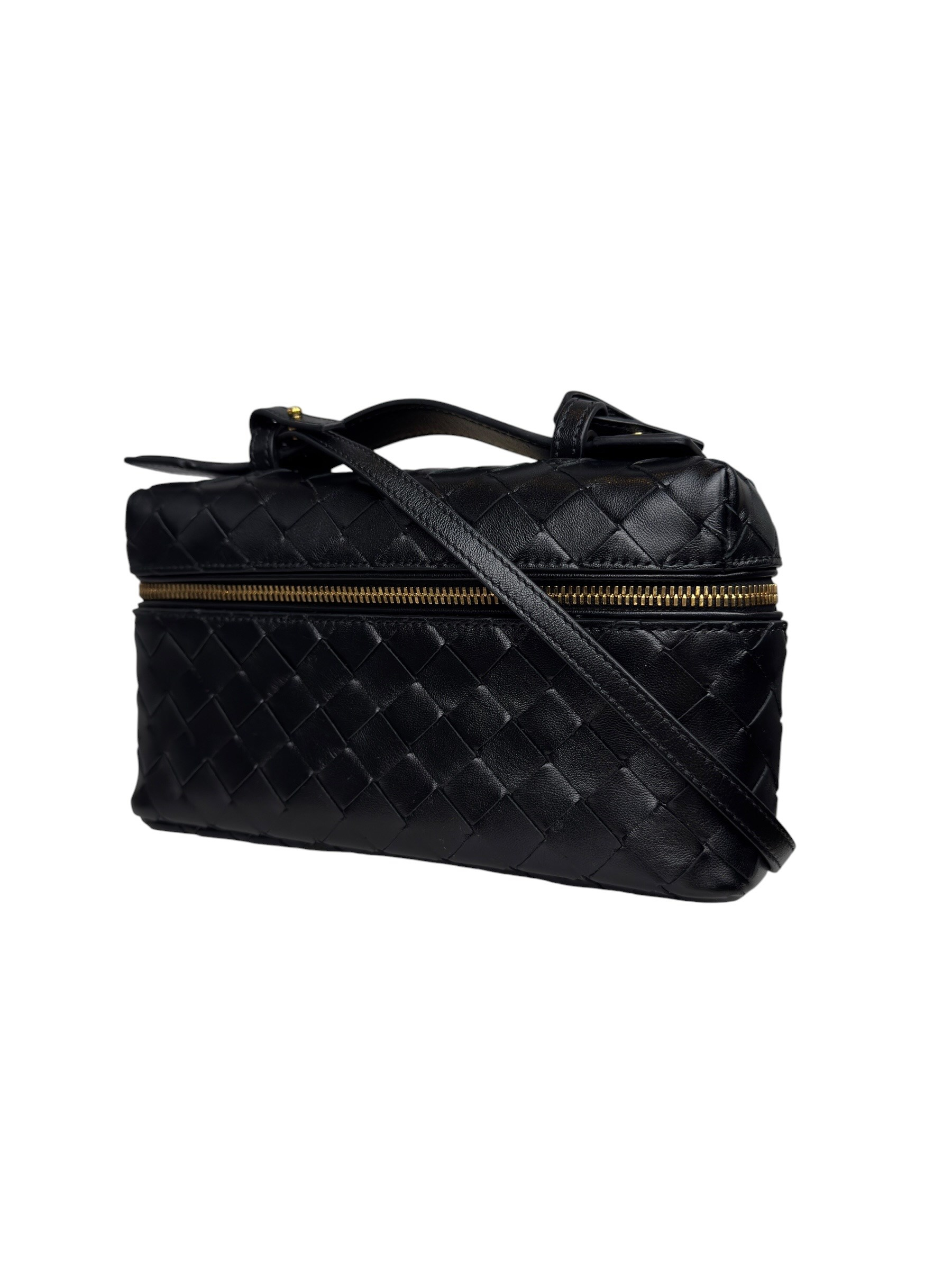 BOTTEGA VENETA INTRECCIATO NAPPA WOVEN VANITY CASE