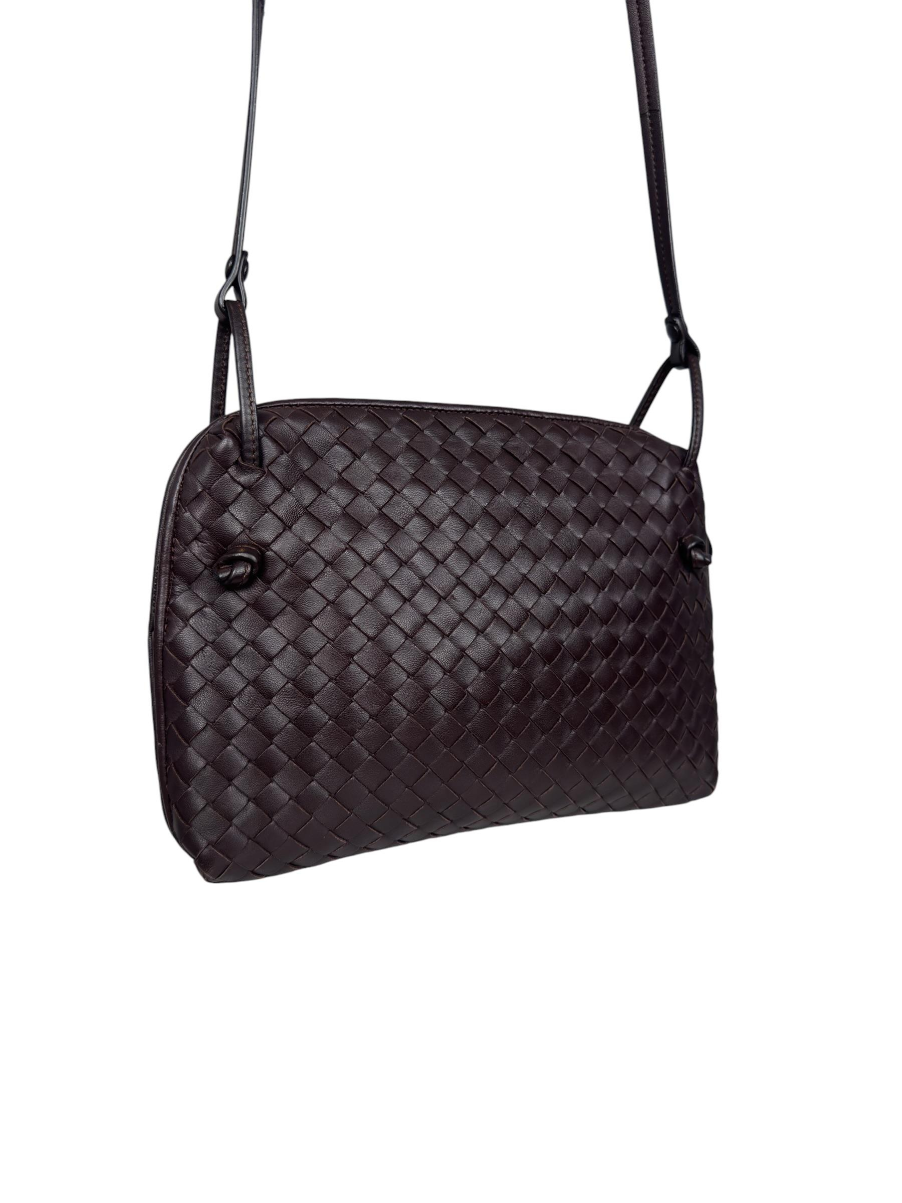BOTTEGA VENETA INTRECCIATO NODINI CROSSBODY BAG