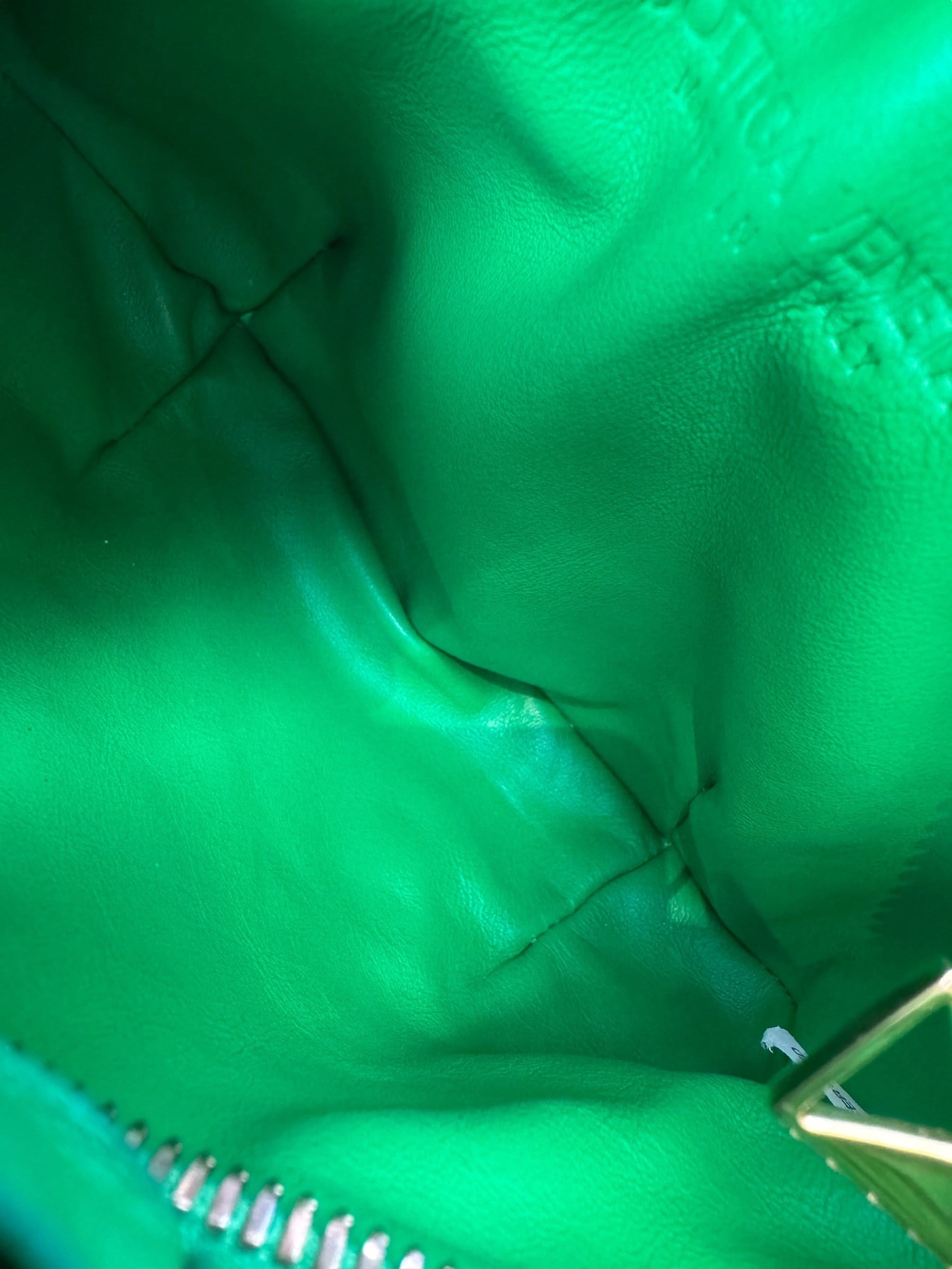 BOTTEGA VENETA MINI GREEN JODIE BAG