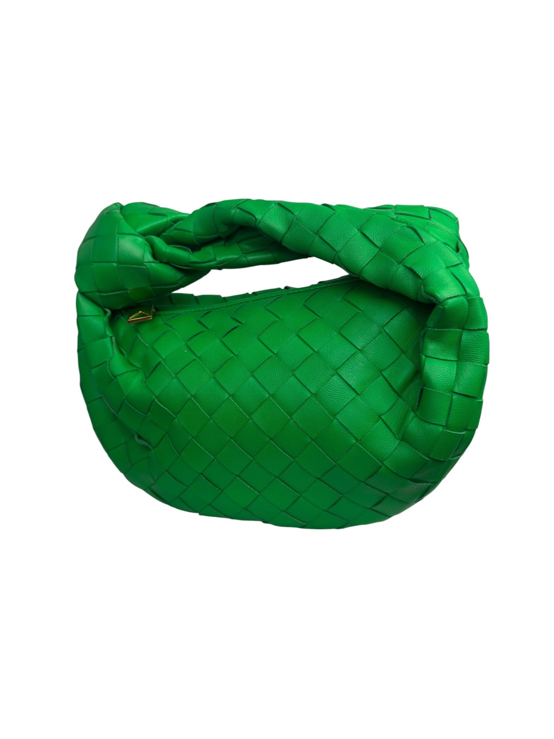 BOTTEGA VENETA MINI GREEN JODIE BAG