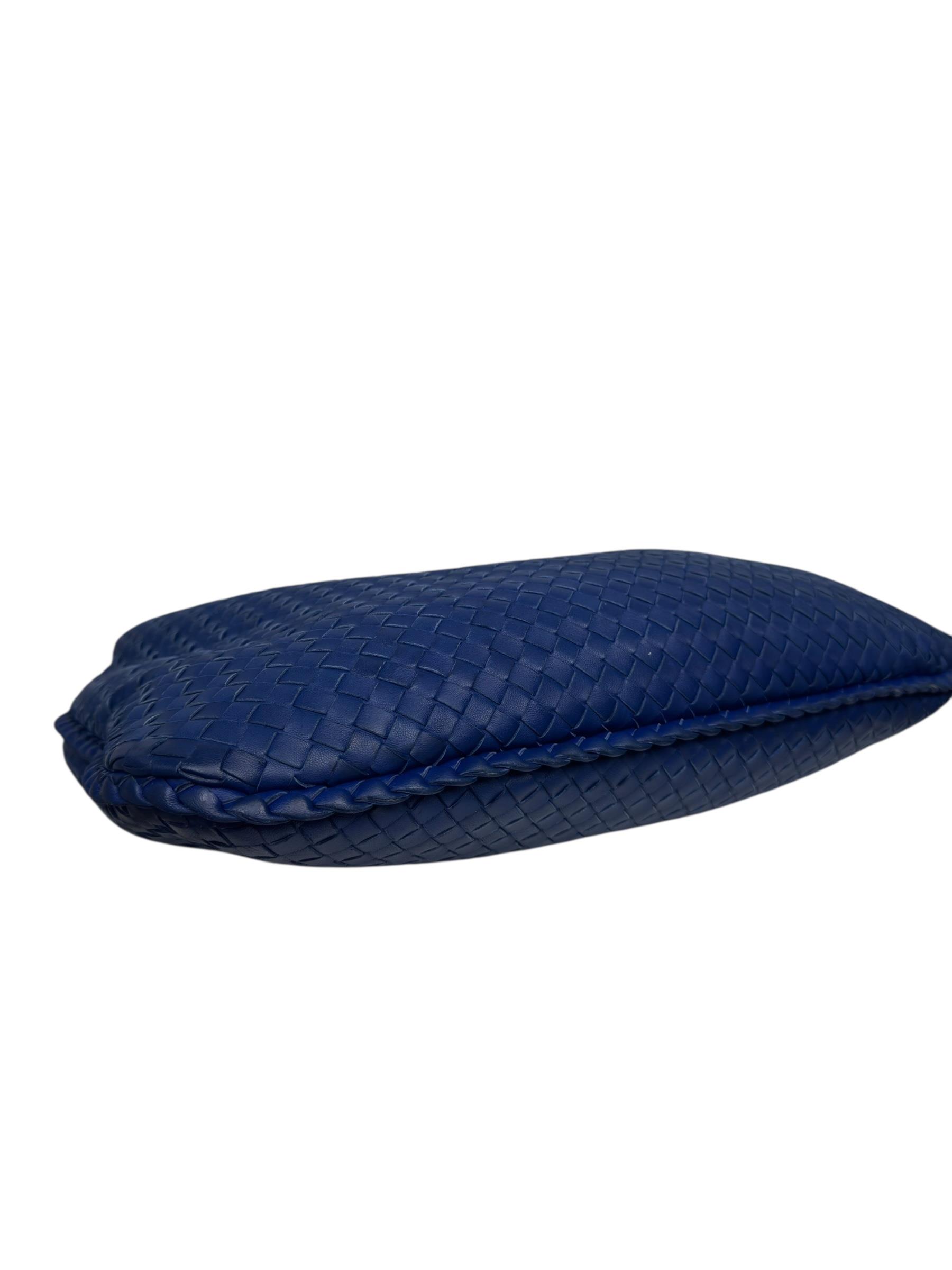 BOTTEGA VENETA NAVY INTRECCIATON HOBO BAG