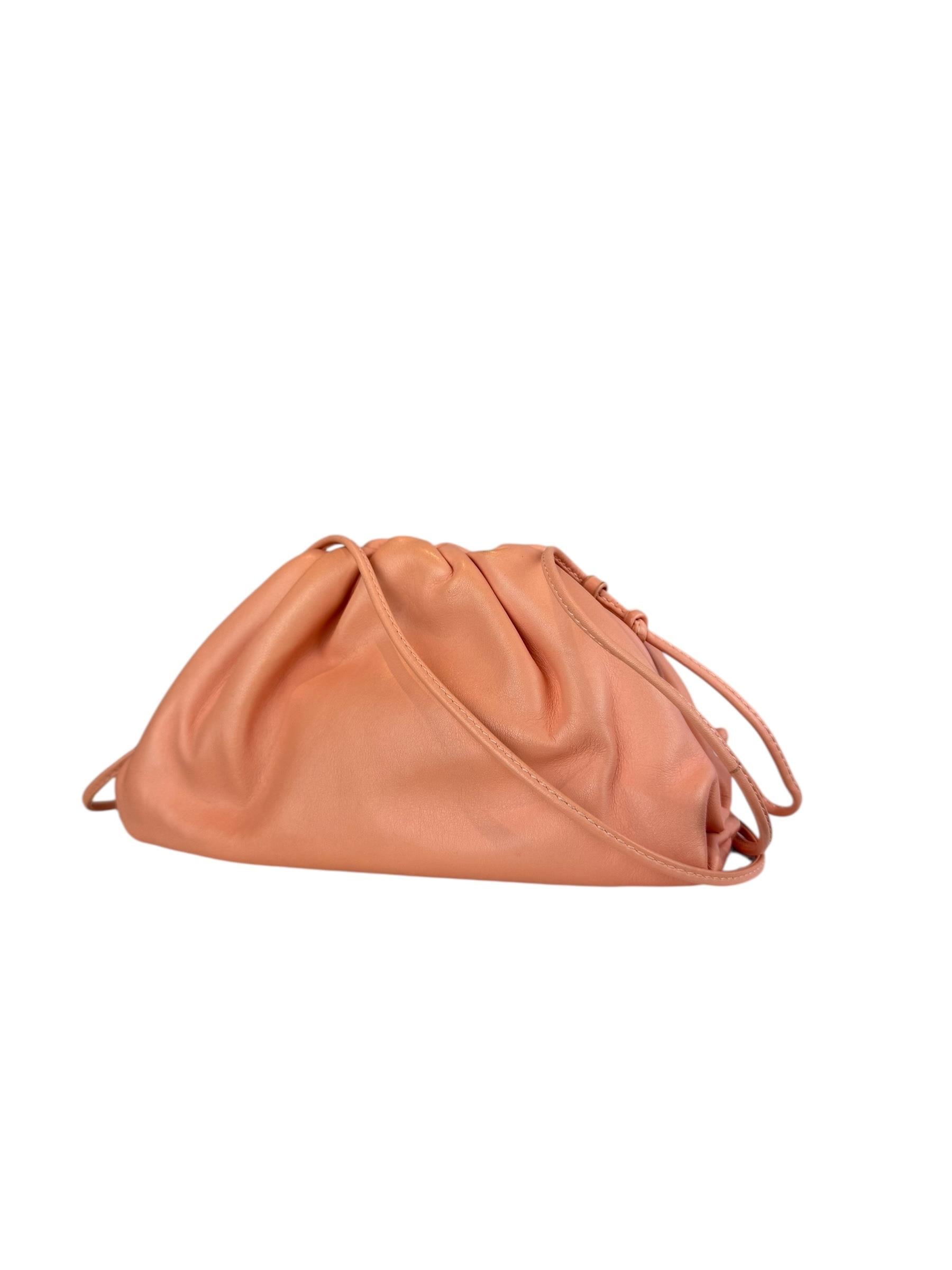 BOTTEGA VENETA PINK MINI POUCH CLUTCH BAG