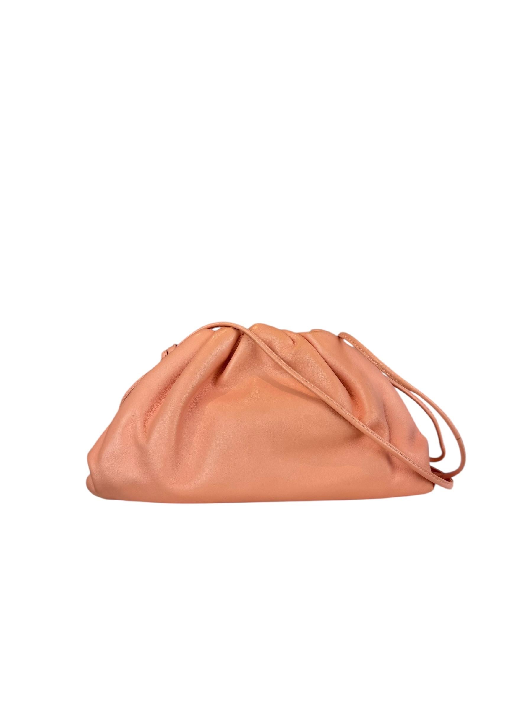 BOTTEGA VENETA PINK MINI POUCH CLUTCH BAG