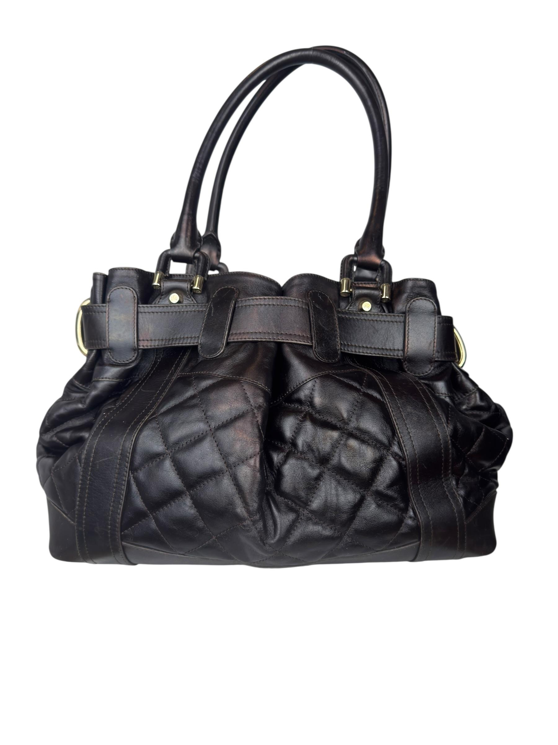 BUBERRY BROWN BEATON 2000S HANDBAG