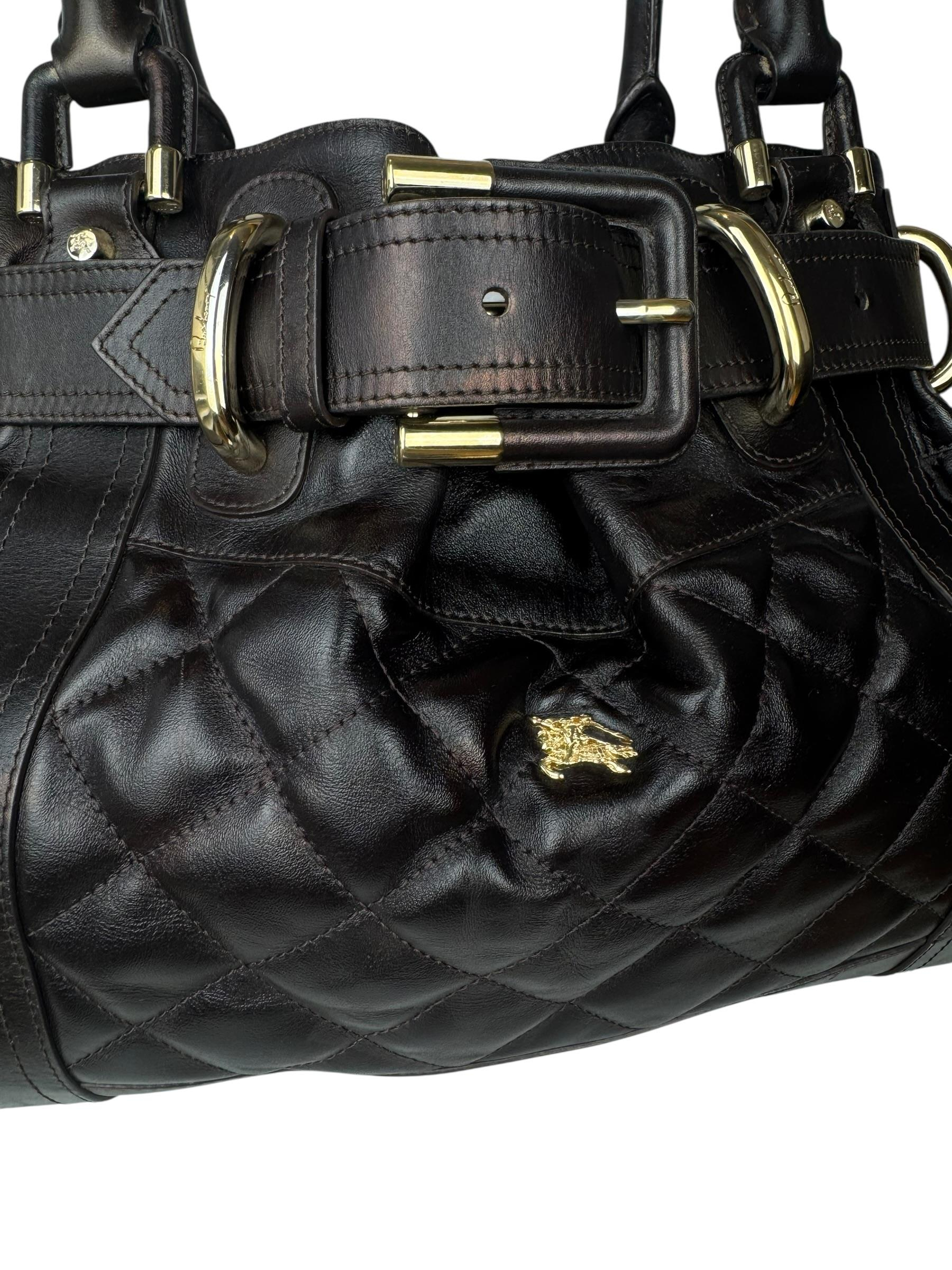 BUBERRY BROWN BEATON 2000S HANDBAG