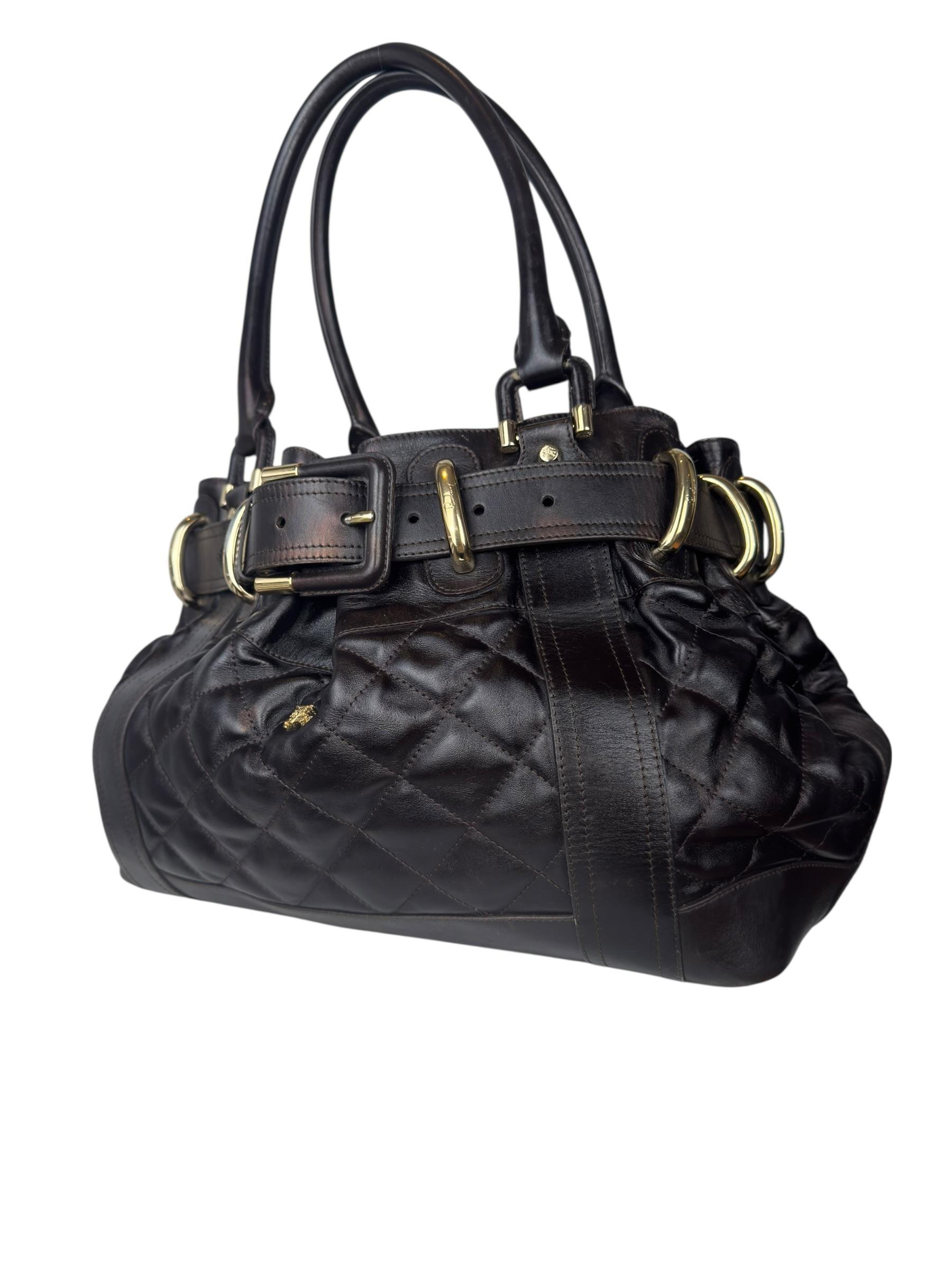 BUBERRY BROWN BEATON 2000S HANDBAG