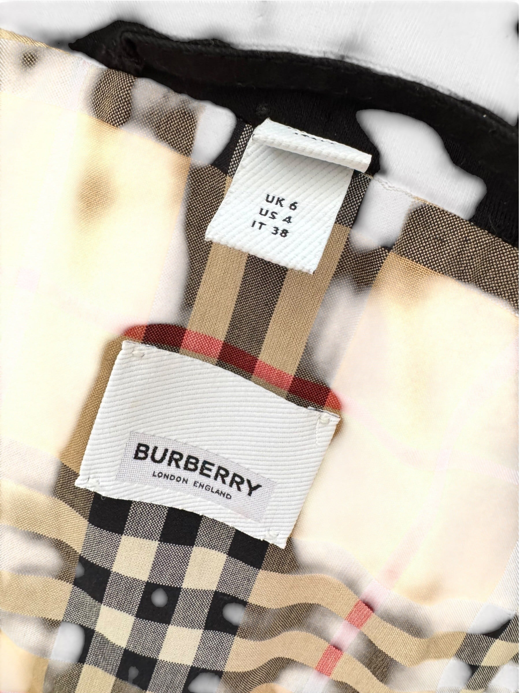 BURBERRY BLACK COTTON PANCHO JACKET