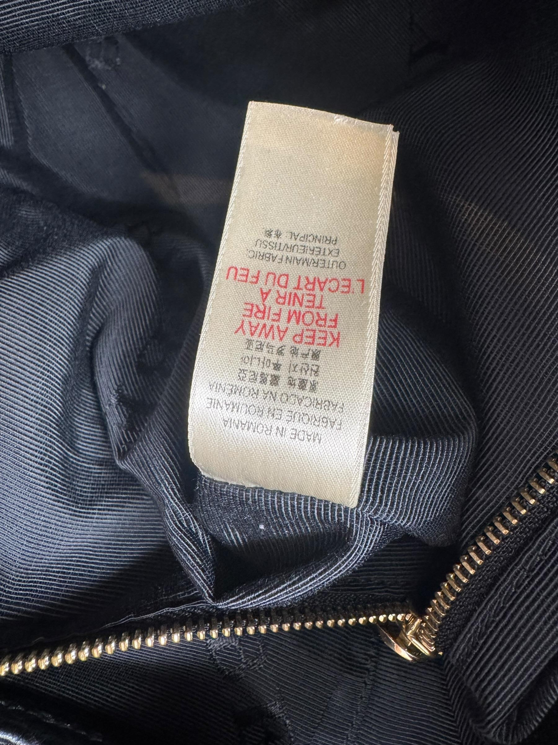 BURBERRY BLACK LEATHER TOTE BAG