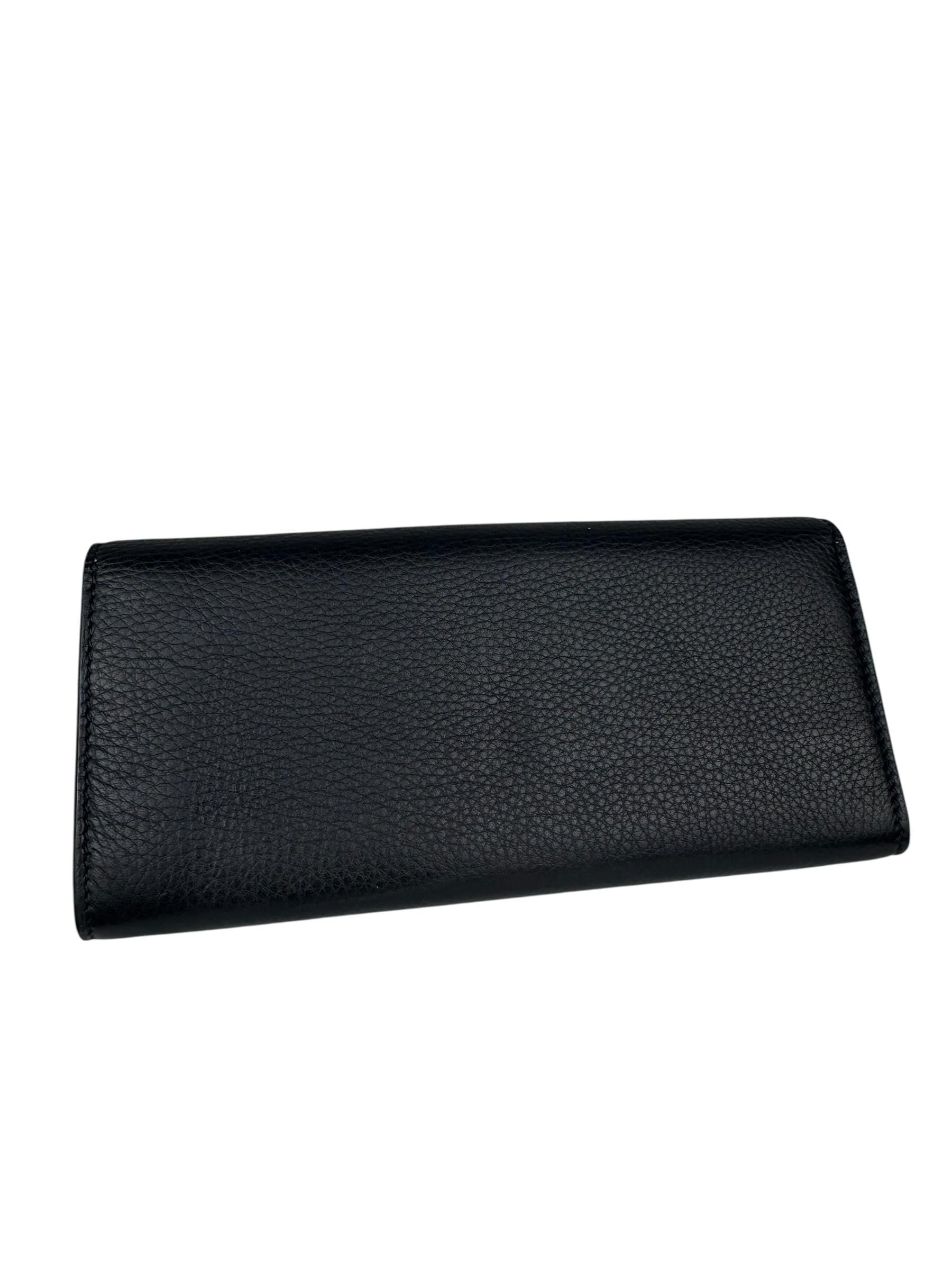 BURBERRY BLACK LEATHER WALLET
