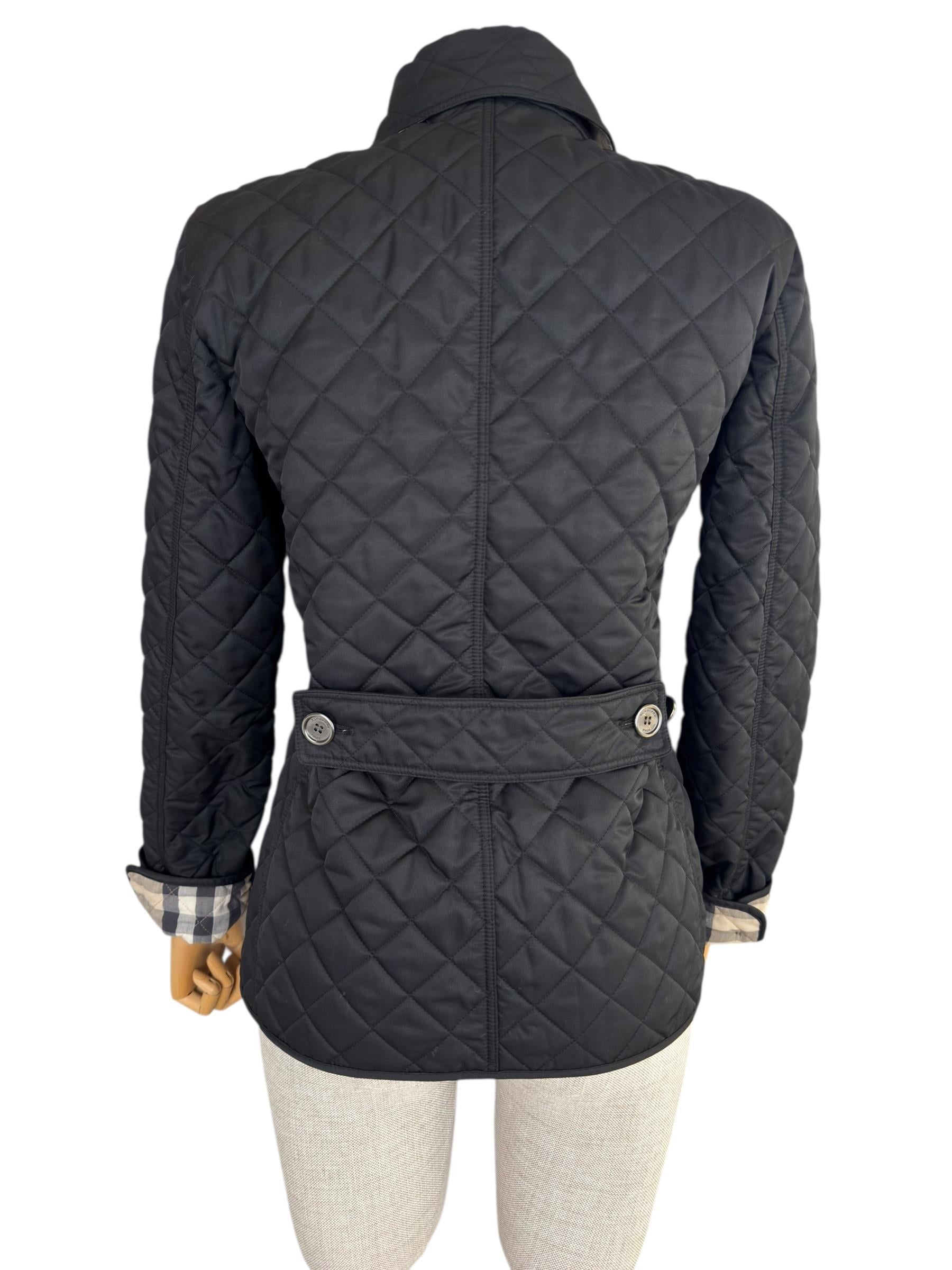 BURBERRY BLACK QUILTED JACKET