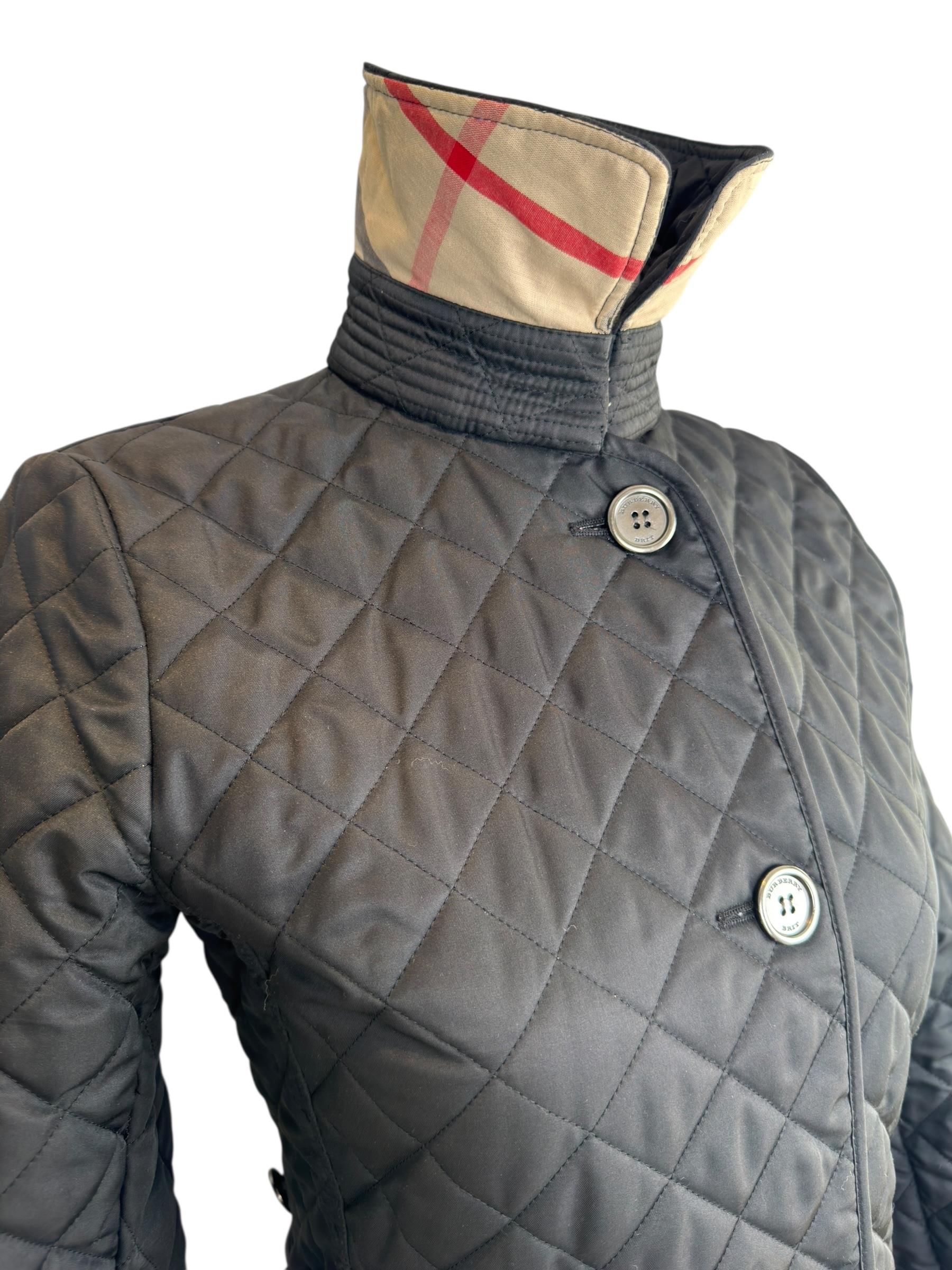 BURBERRY BLACK QUILTED JACKET