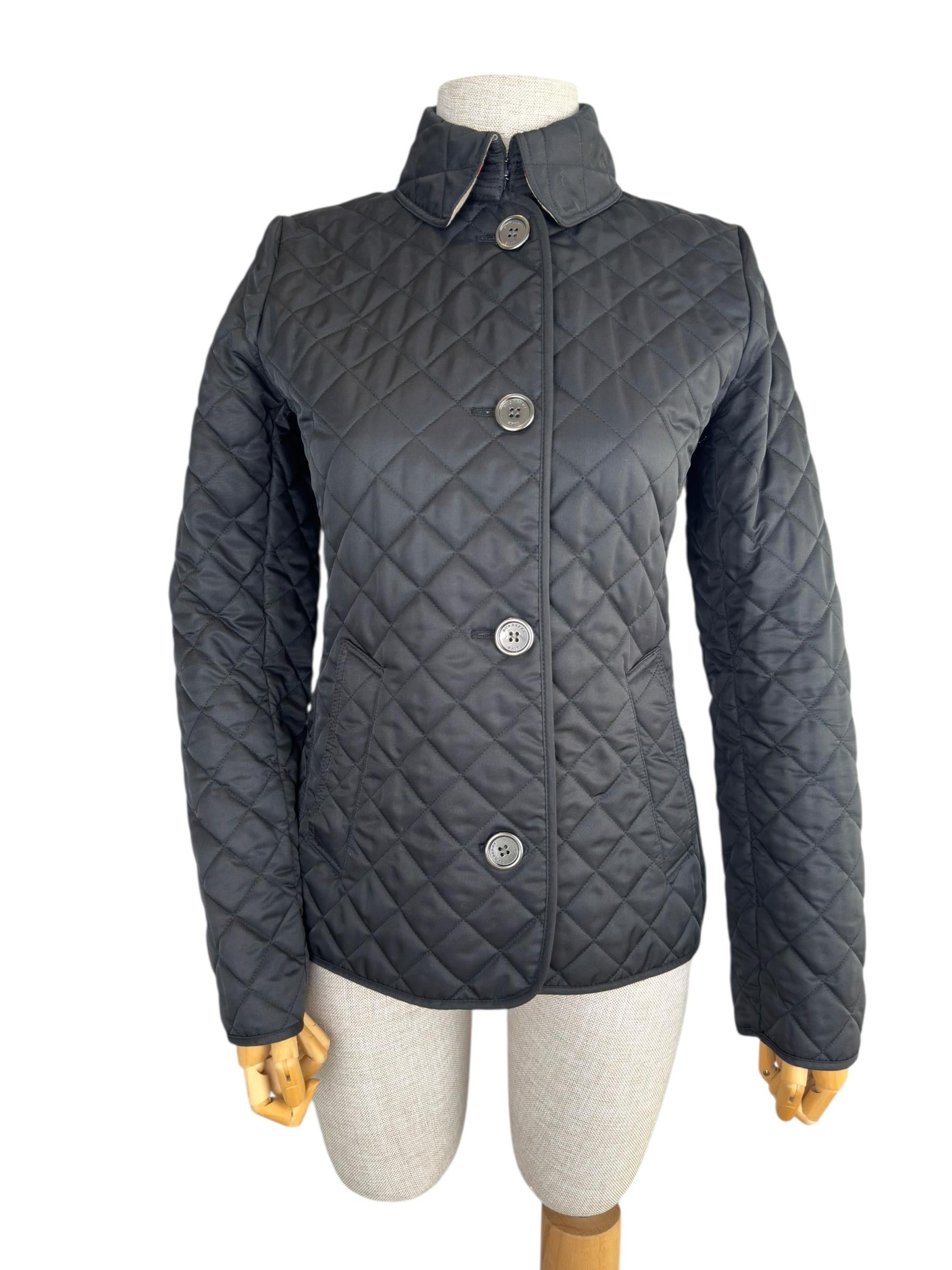 BURBERRY BLACK QUILTED JACKET