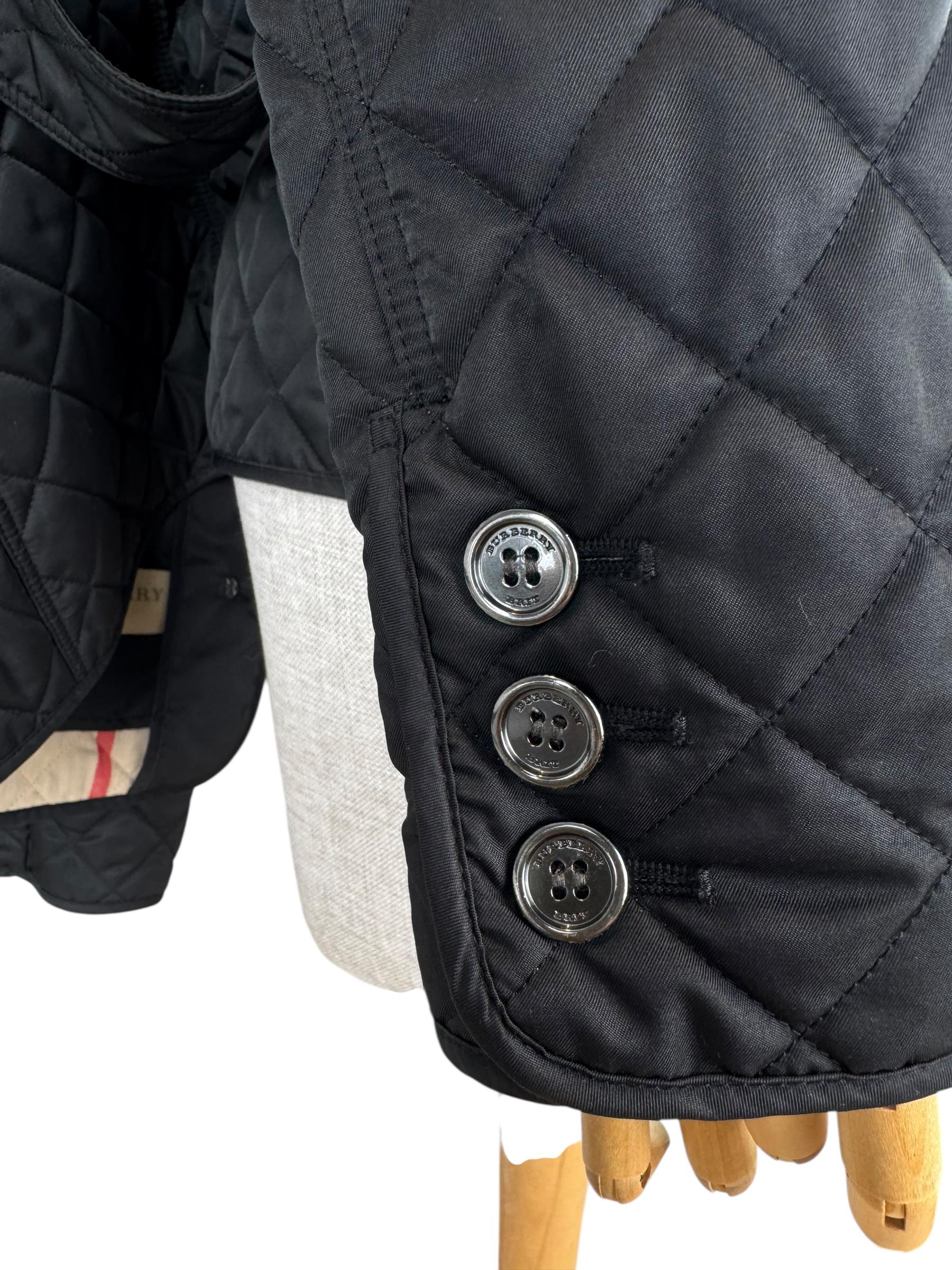 BURBERRY BLACK QUILTED JACKET