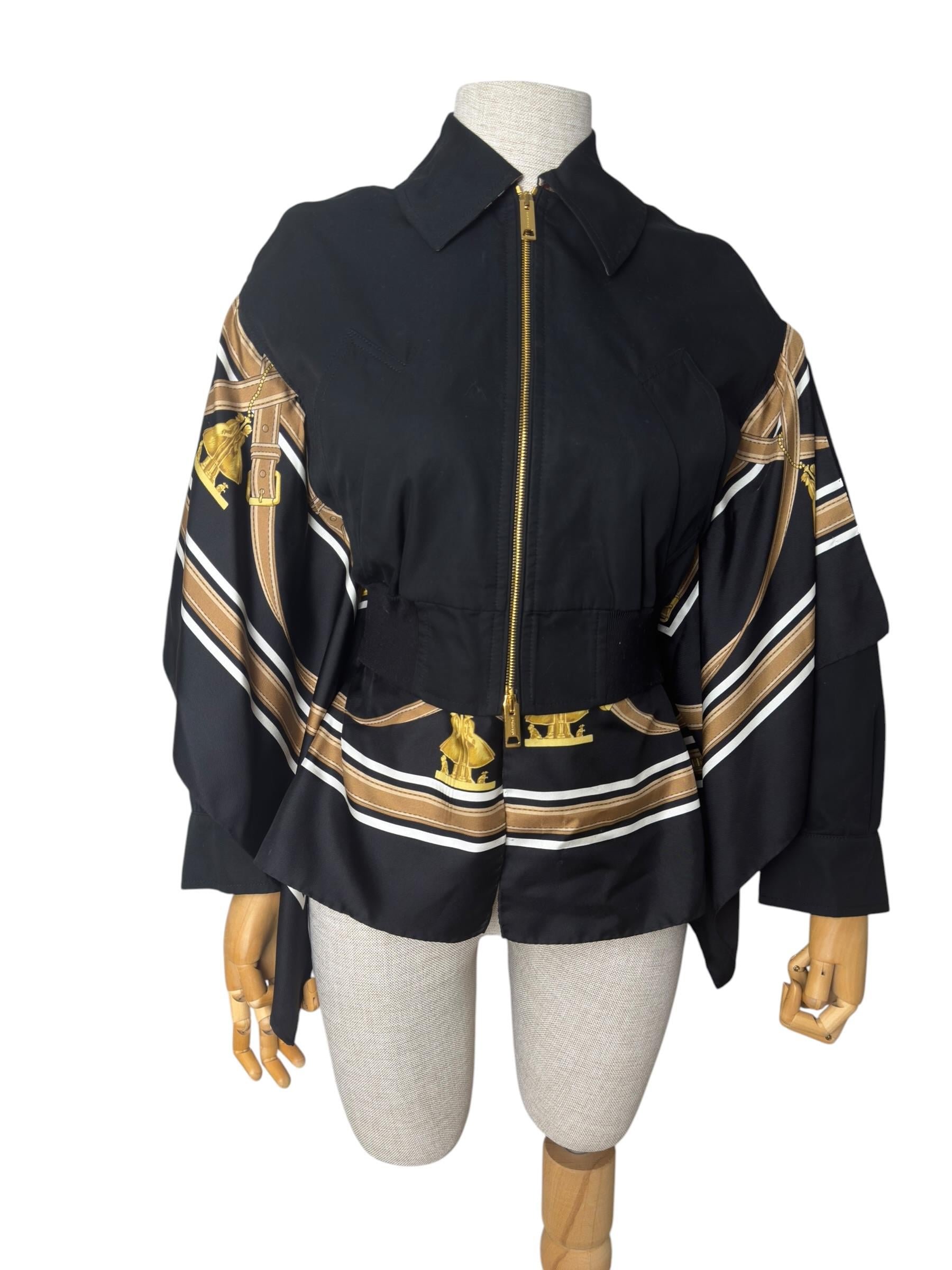 BURBERRY COTTON/SILK TWILL JACKET
