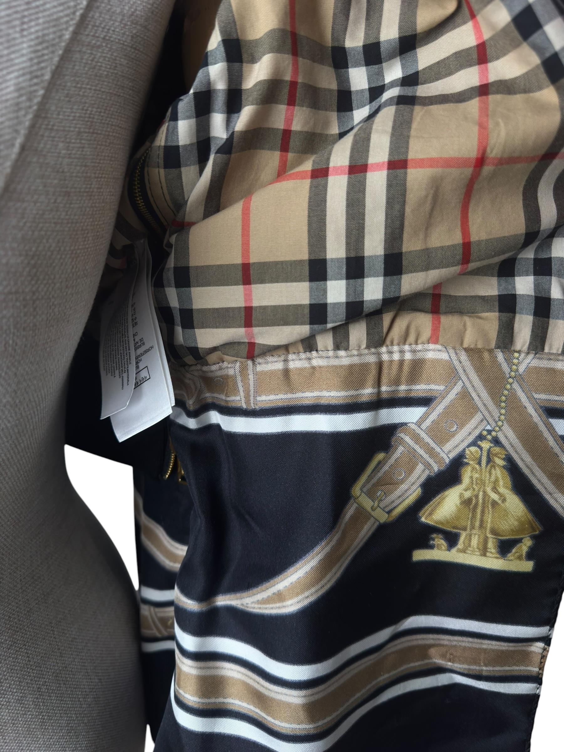 BURBERRY COTTON/SILK TWILL JACKET