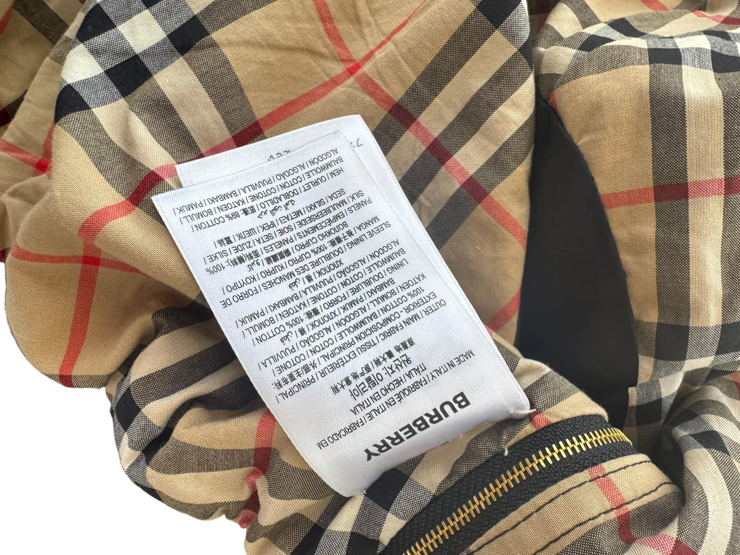 BURBERRY COTTON/SILK TWILL JACKET