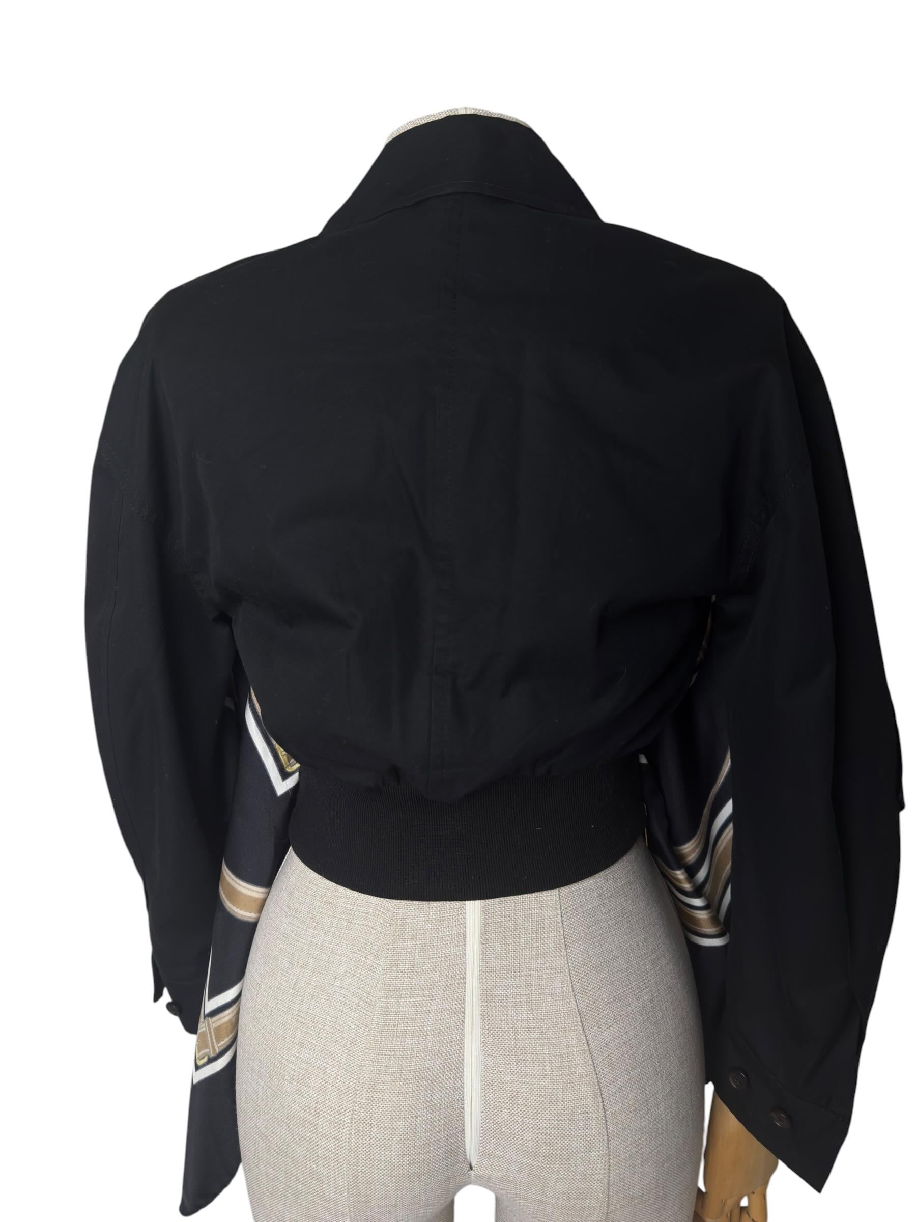 BURBERRY COTTON/SILK TWILL JACKET