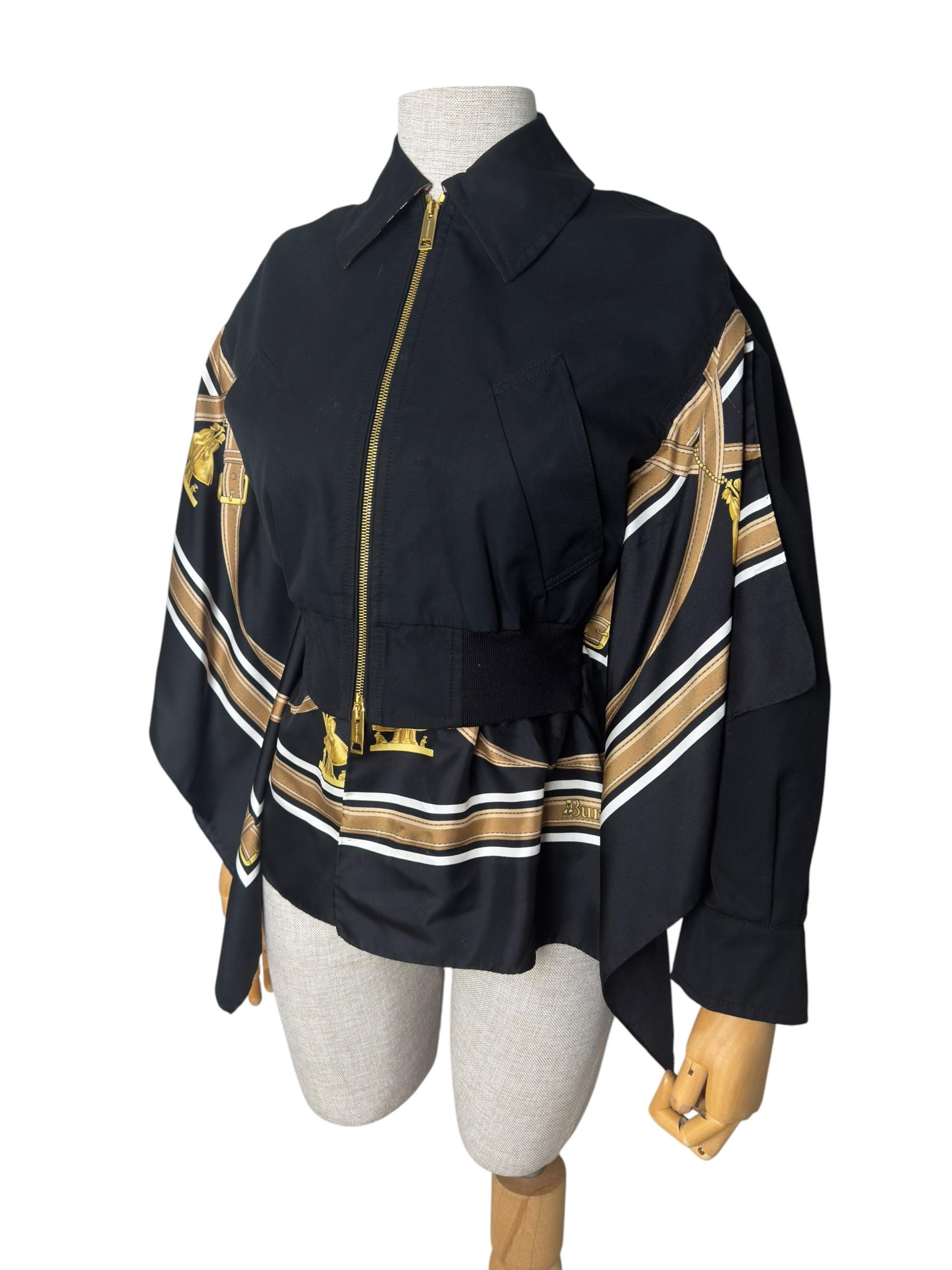 BURBERRY COTTON/SILK TWILL JACKET