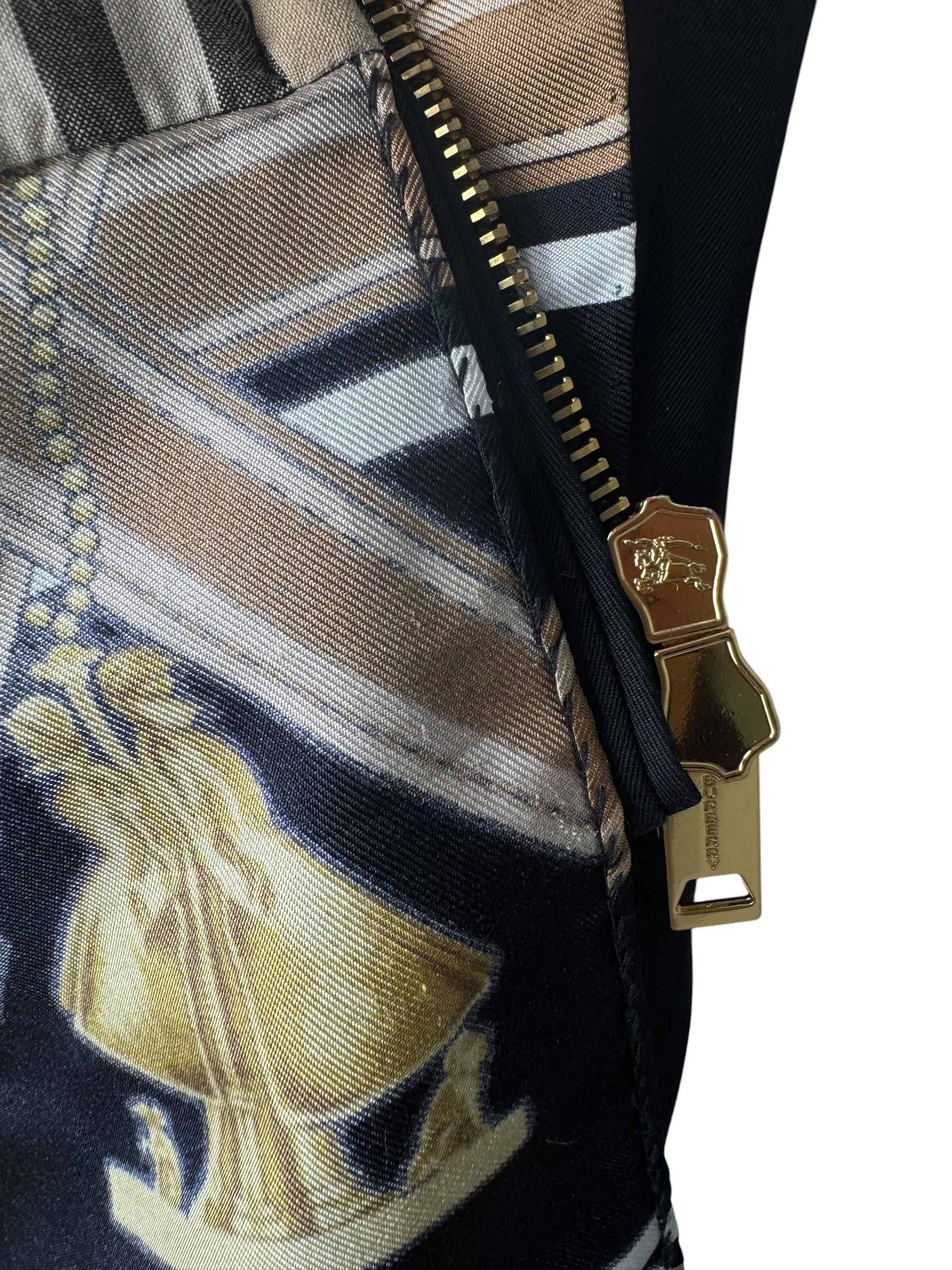 BURBERRY COTTON/SILK TWILL JACKET