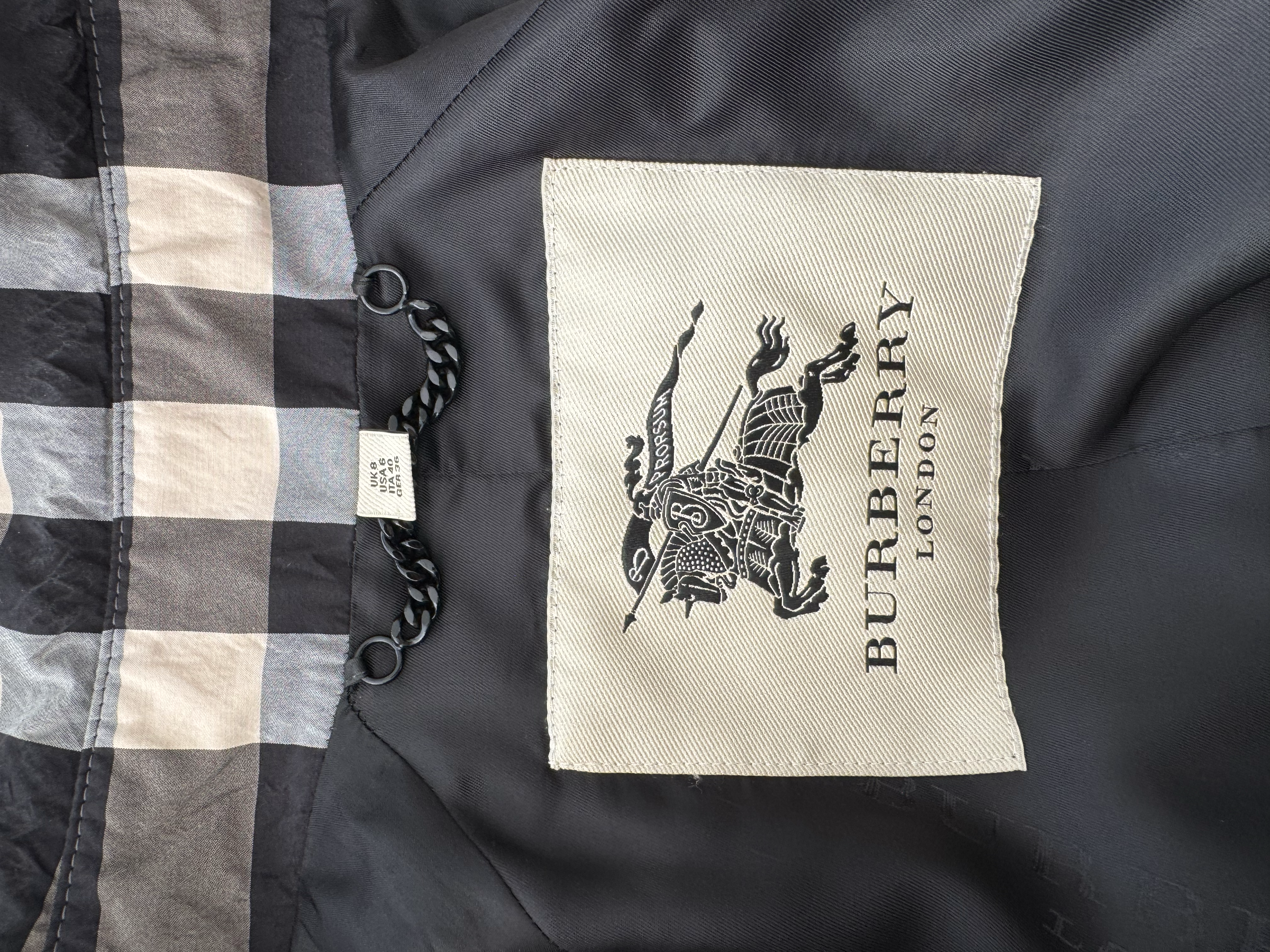 BURBERRY GRAY NOVA TRENCHCOAT