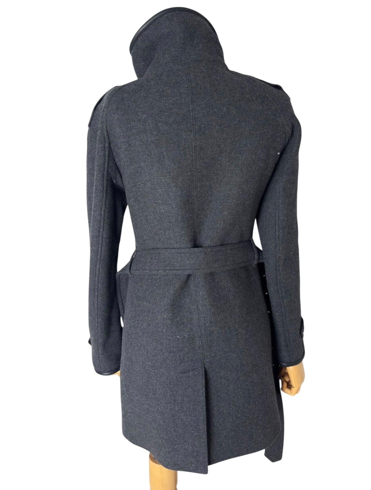 BURBERRY GRAY WOOL JACKET