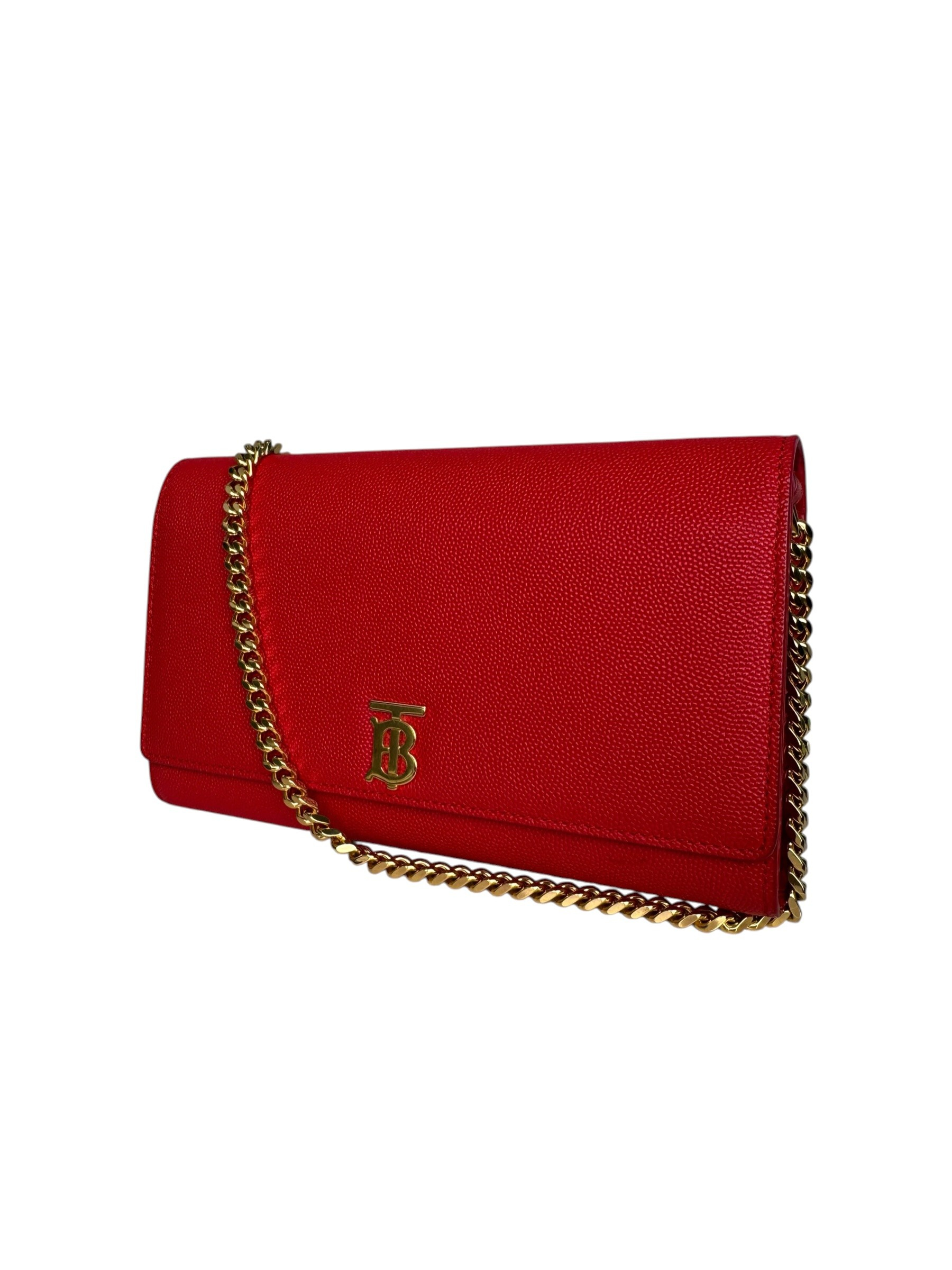 BURBERRY LEATHER CHAIN BAG
