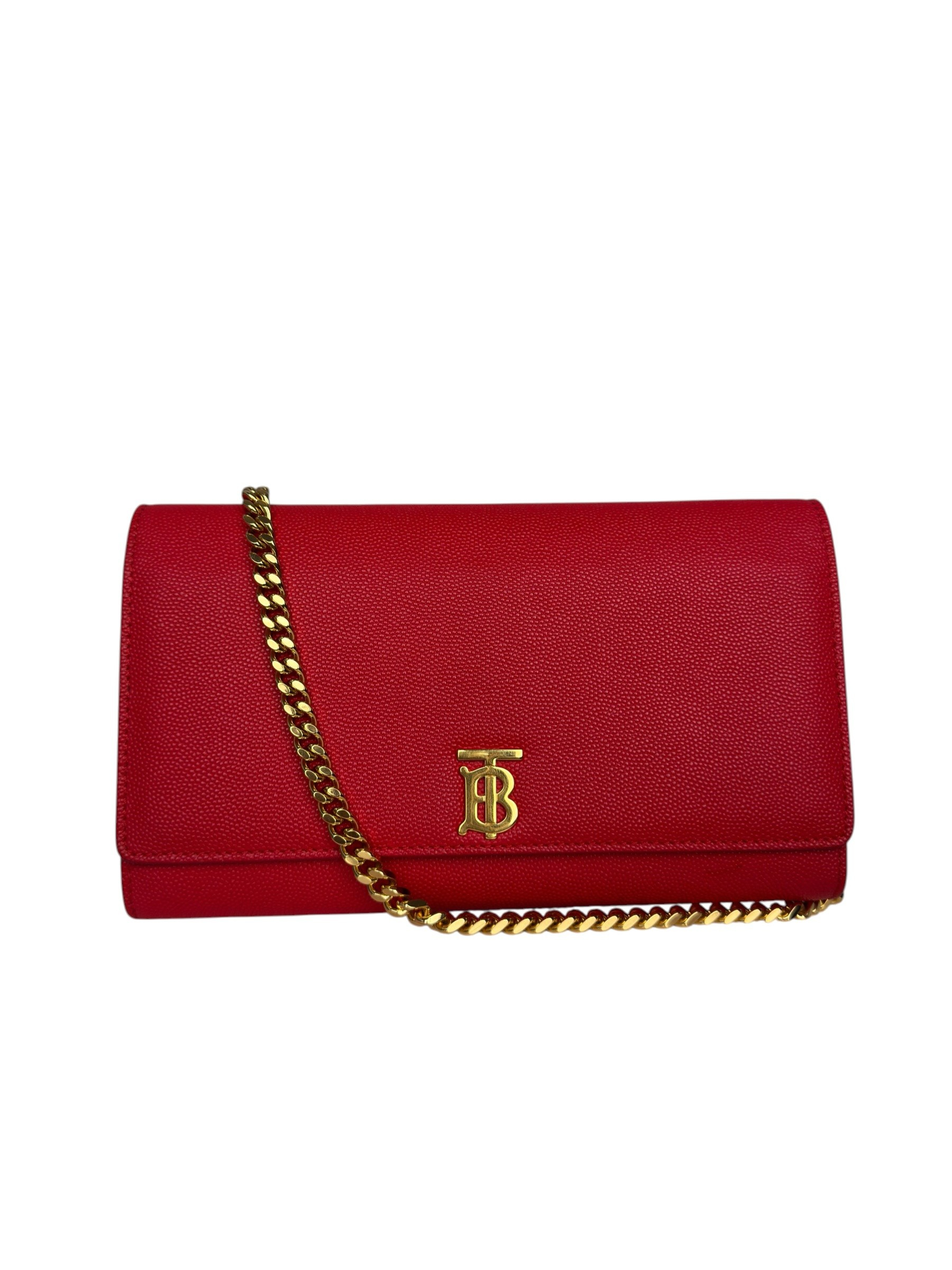 BURBERRY LEATHER CHAIN BAG