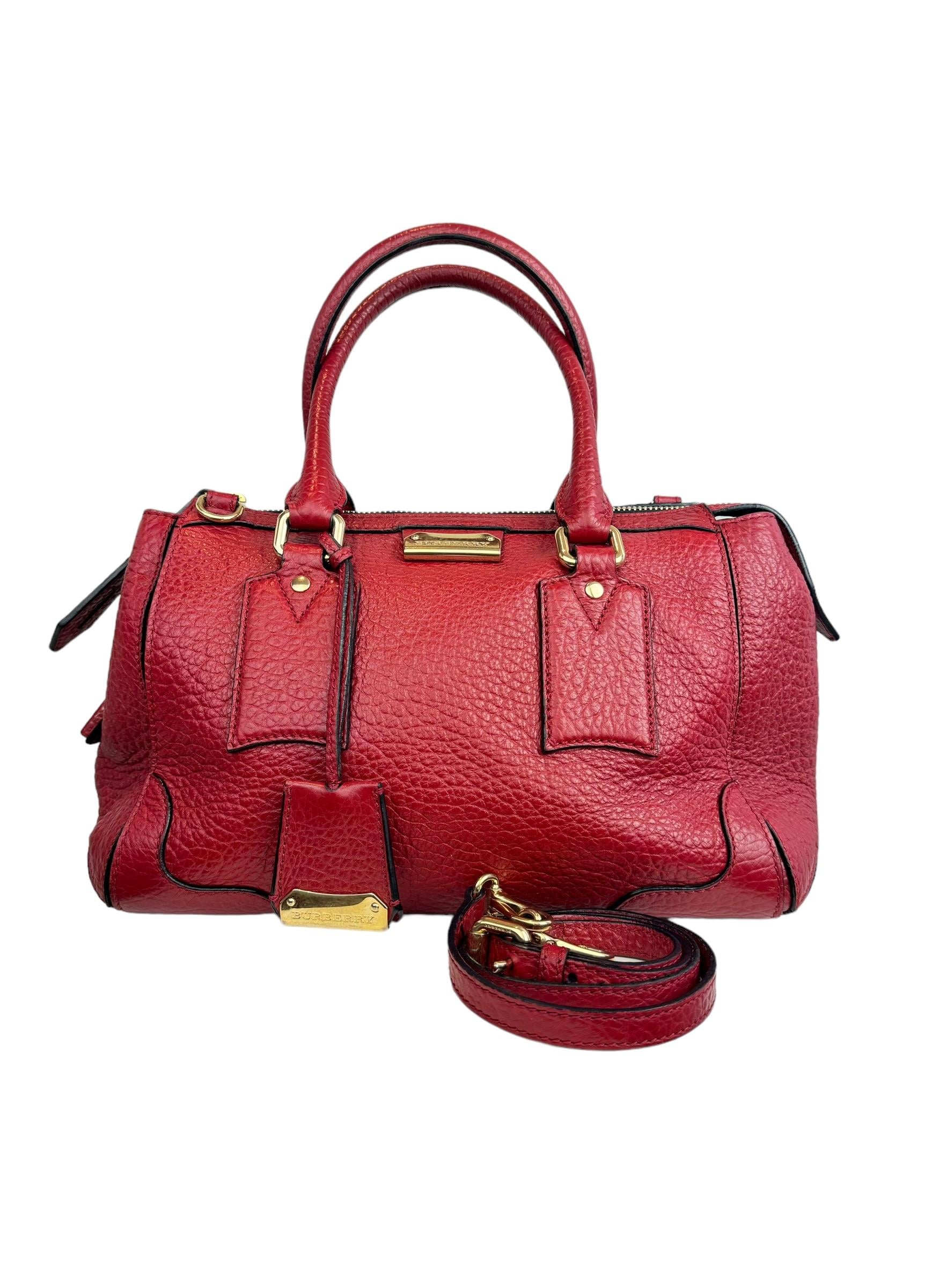 BURBERRY LEATHER TOTE BAG