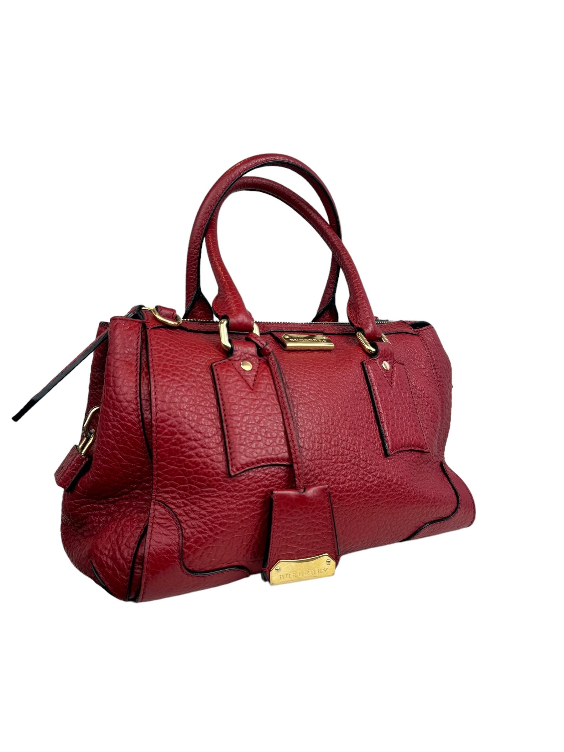 BURBERRY LEATHER TOTE BAG