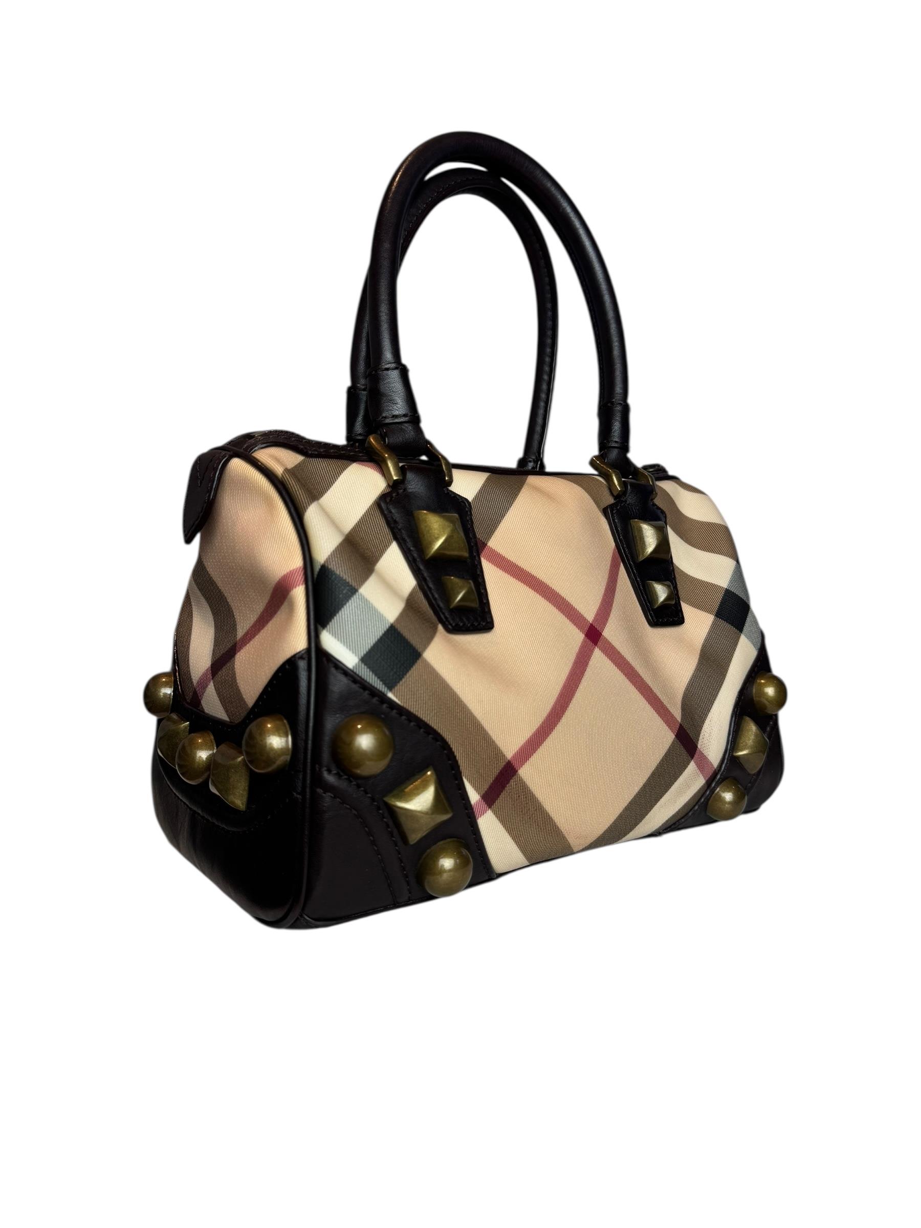 BURBERRY NOVA CHECK BOWLING BAG