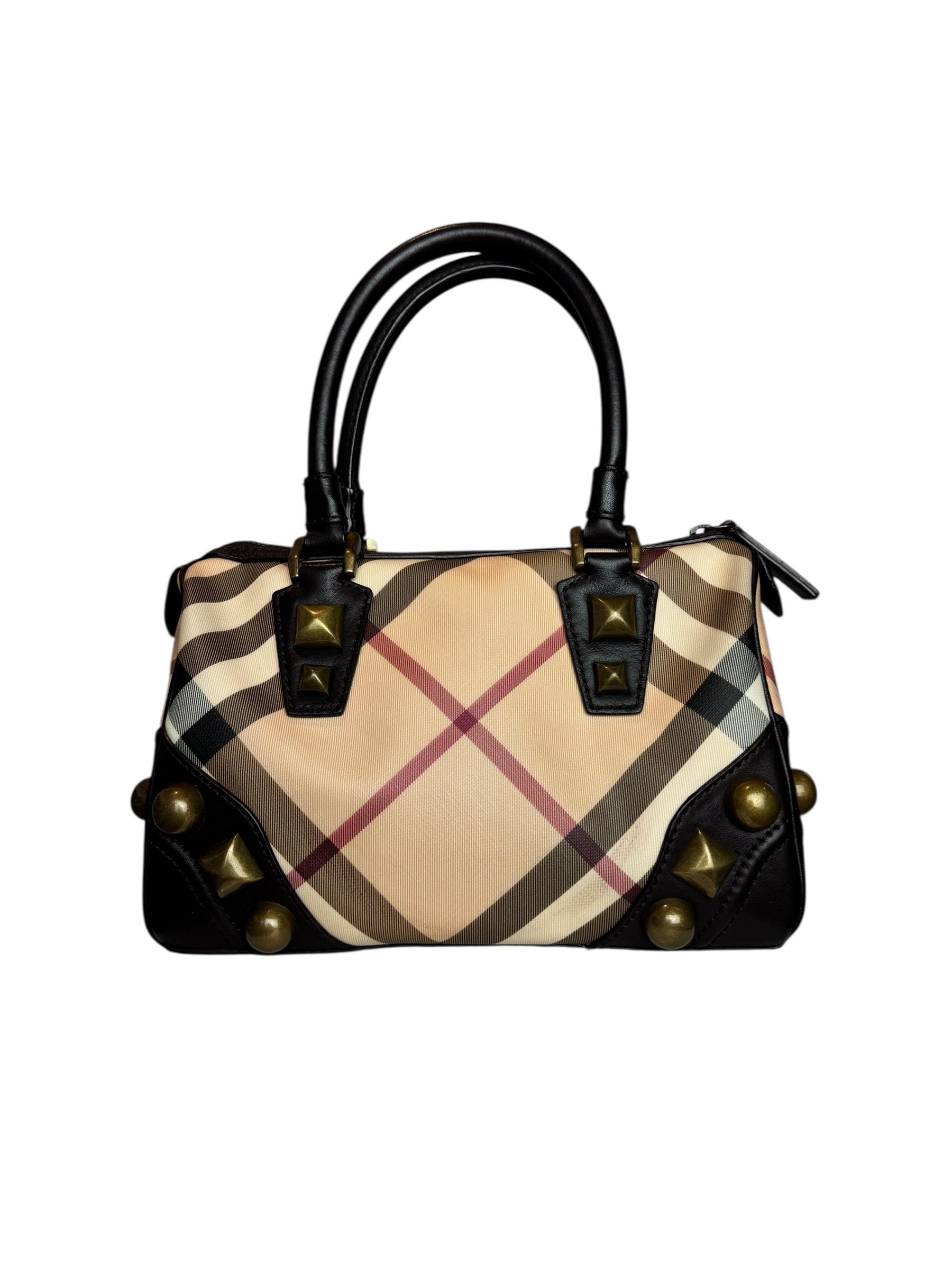 BURBERRY NOVA CHECK BOWLING BAG