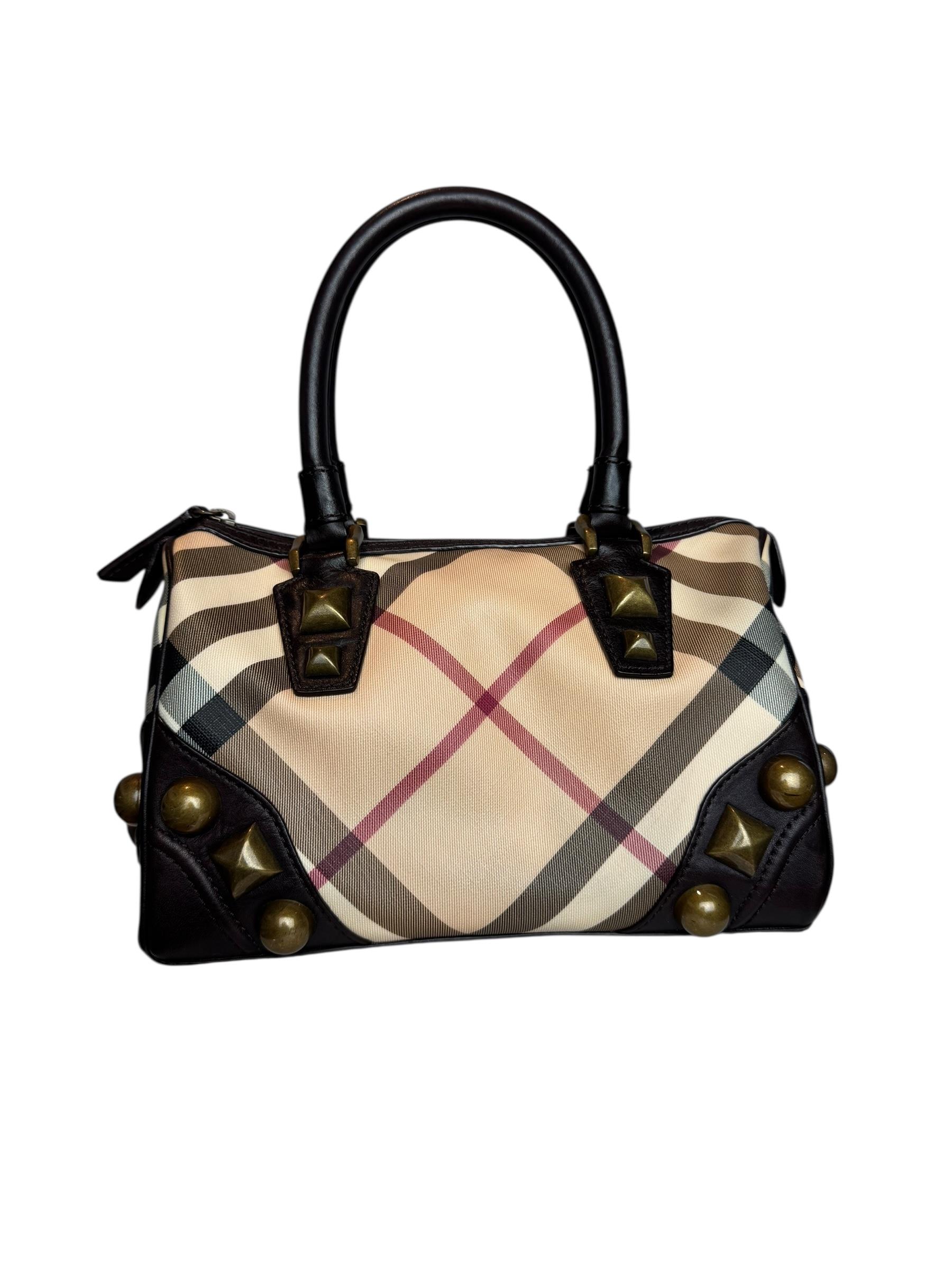 BURBERRY NOVA CHECK BOWLING BAG
