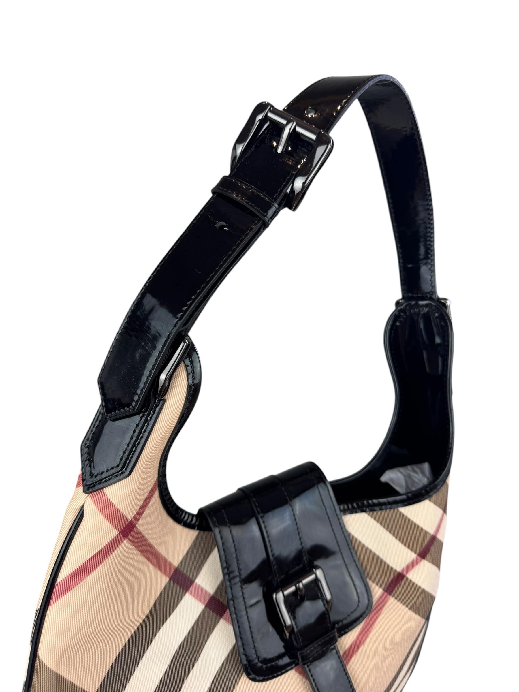 BURBERRY NOVA CHECK BROOKE HOBO BAG