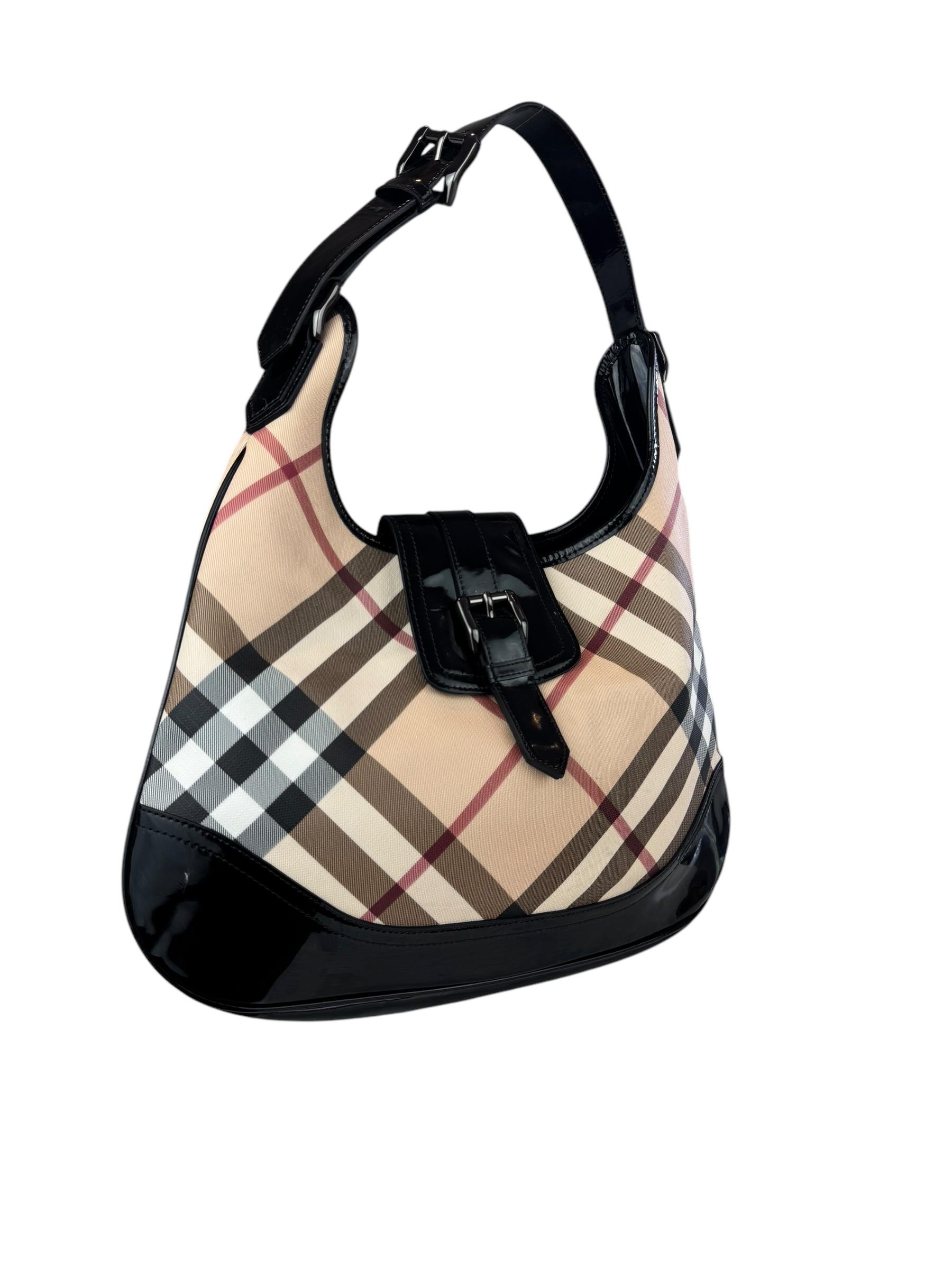 BURBERRY NOVA CHECK BROOKE HOBO BAG