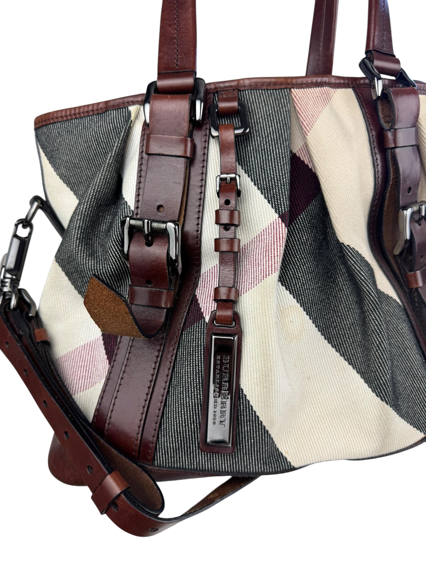 BURBERRY NOVA CHECK TOTE BAG