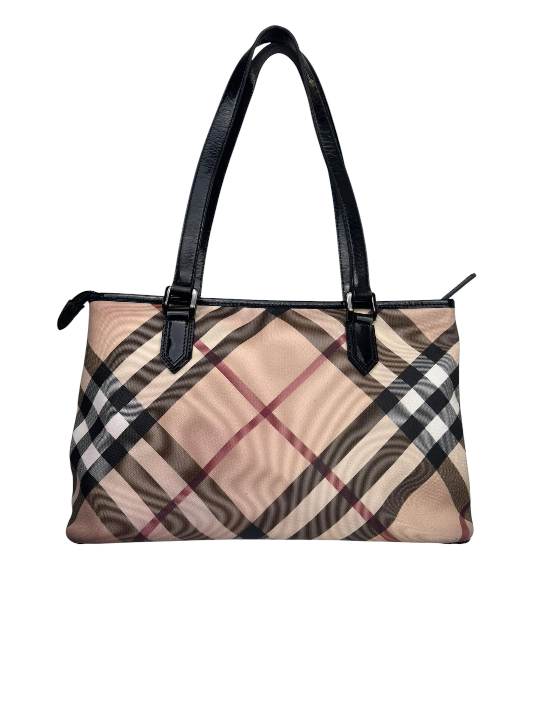 BURBERRY NOVA CHECK TOTE BAG