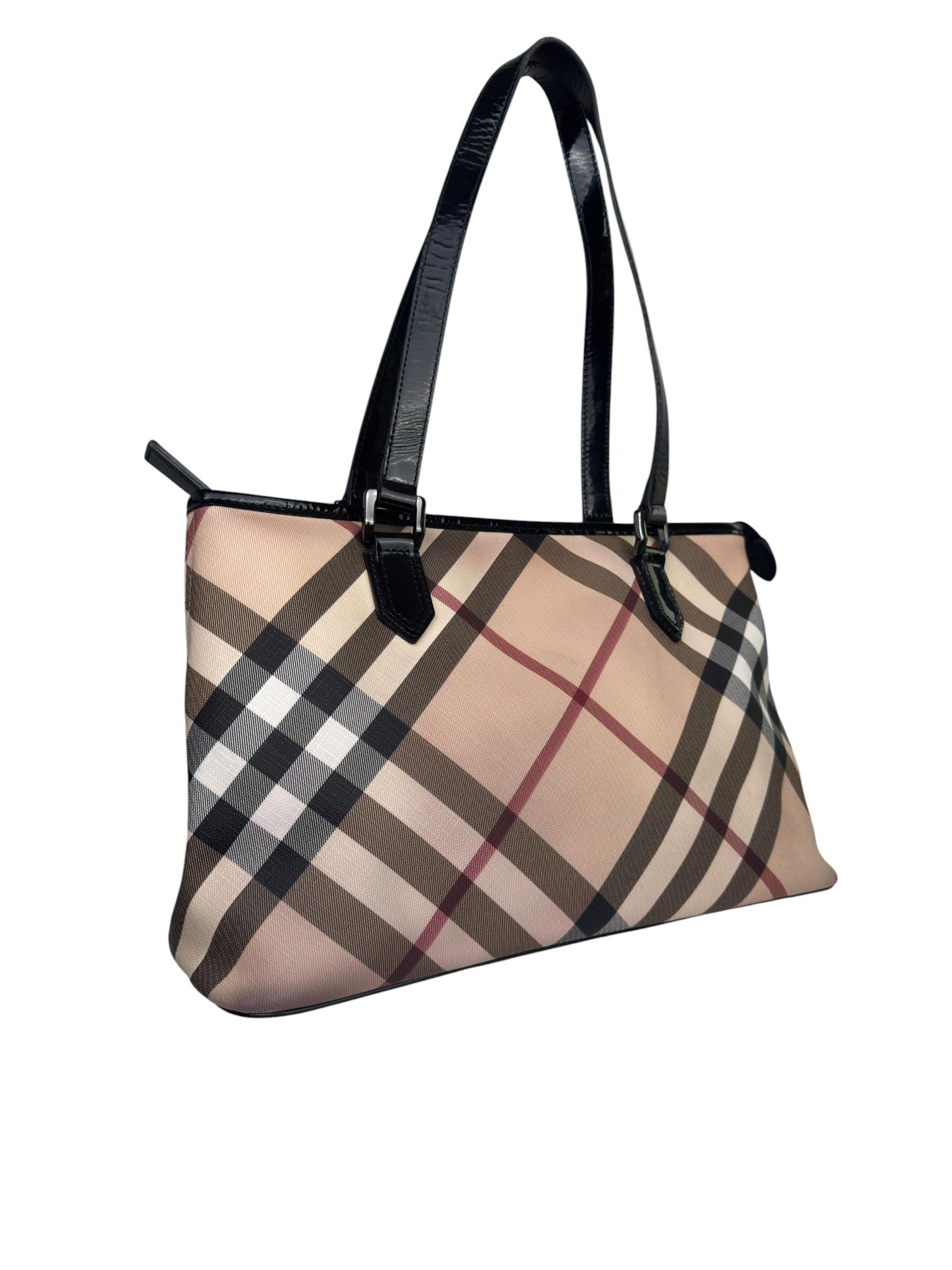 BURBERRY NOVA CHECK TOTE BAG
