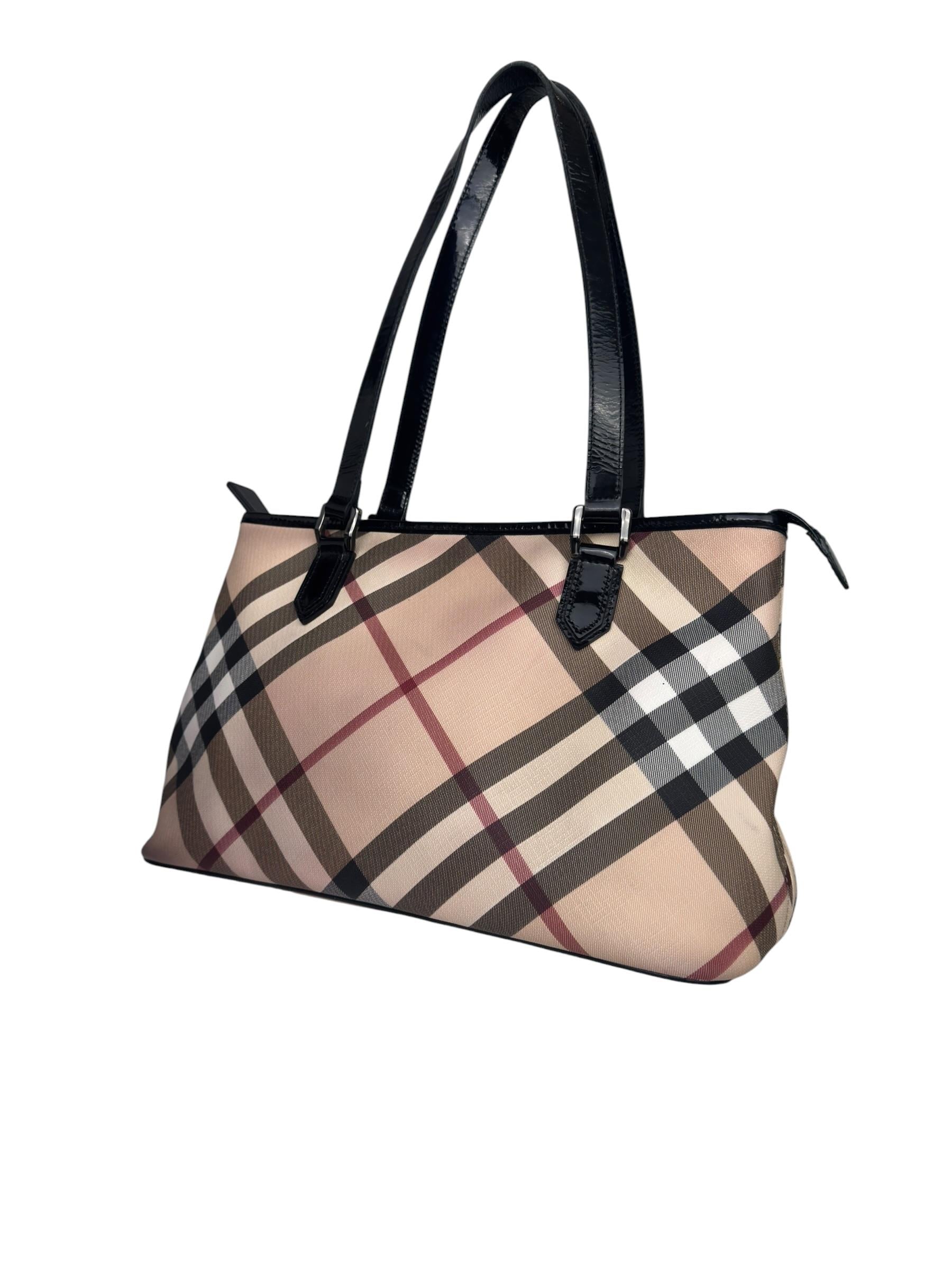 BURBERRY NOVA CHECK TOTE BAG