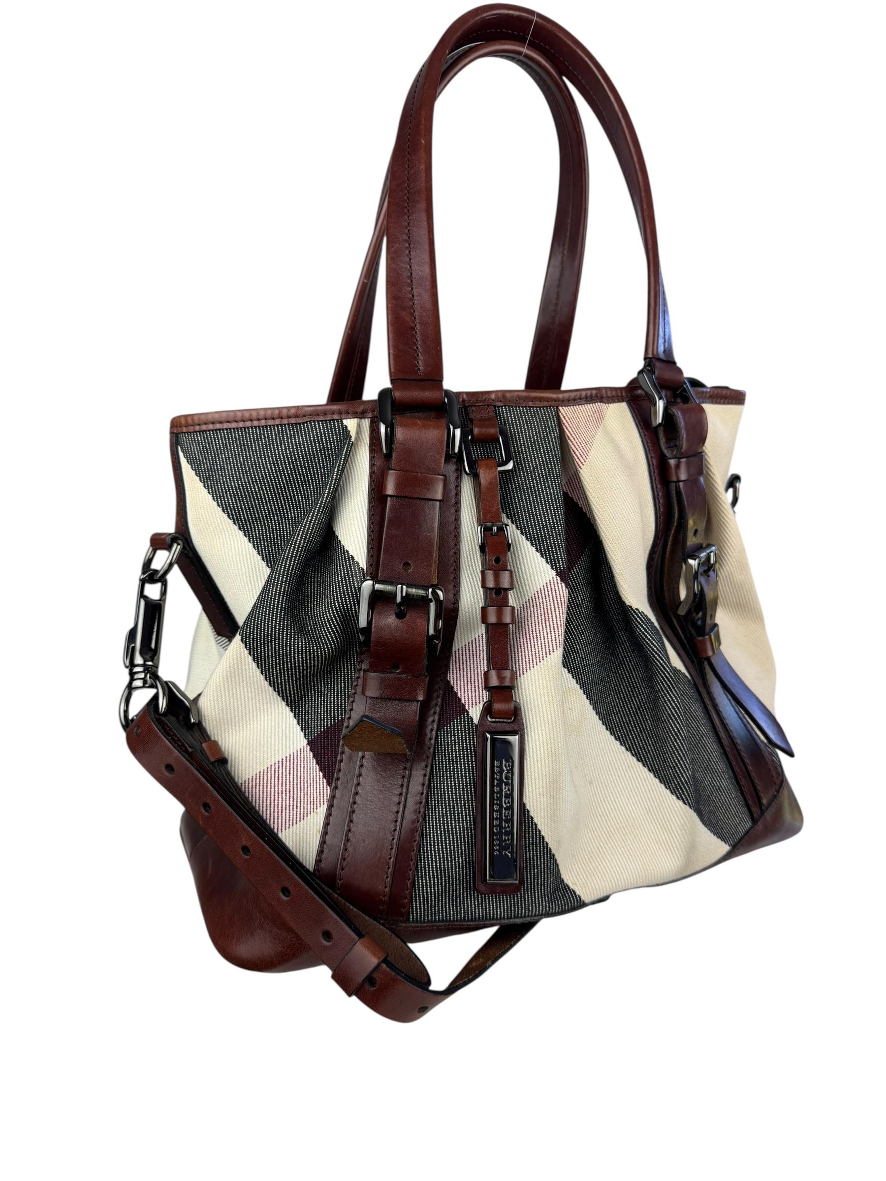 BURBERRY NOVA CHECK TOTE BAG