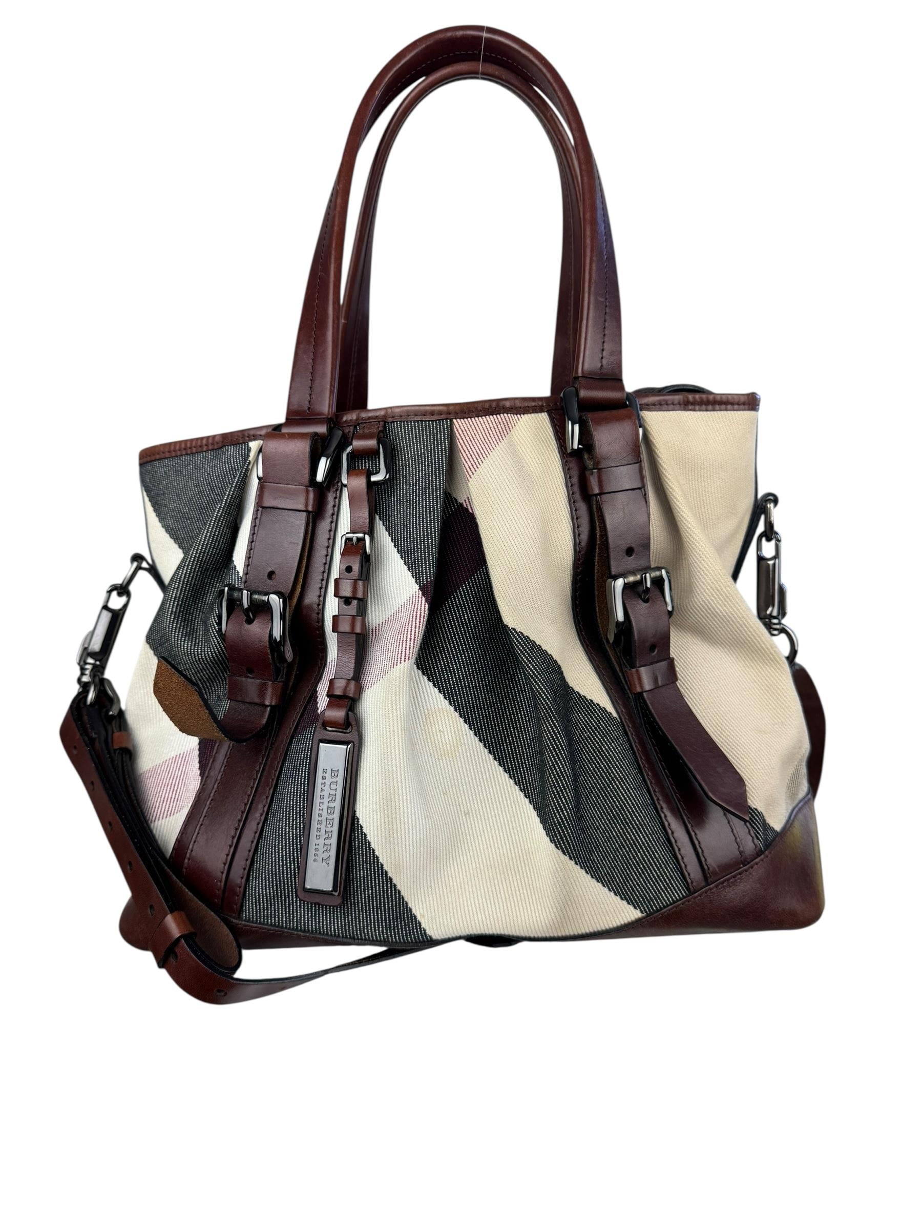 BURBERRY NOVA CHECK TOTE BAG