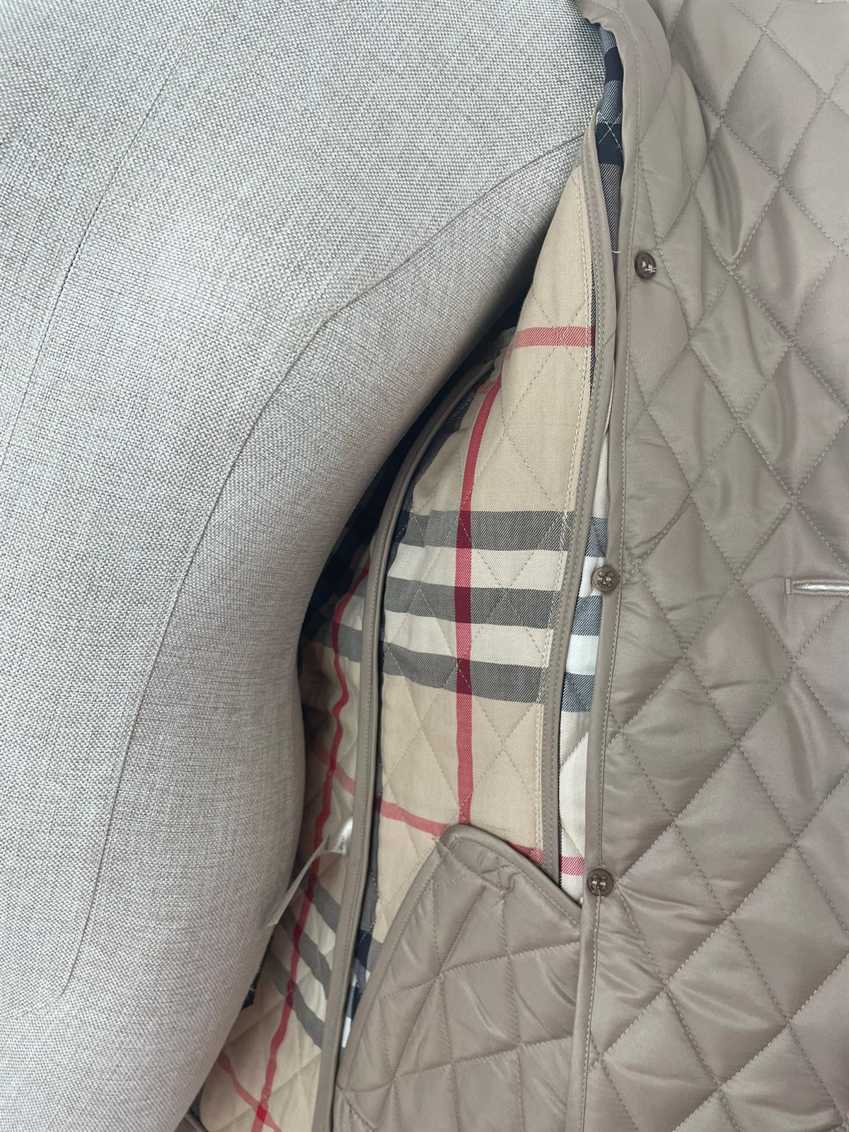 BURBERRY QUILTED BEIGE TRENCH COAT