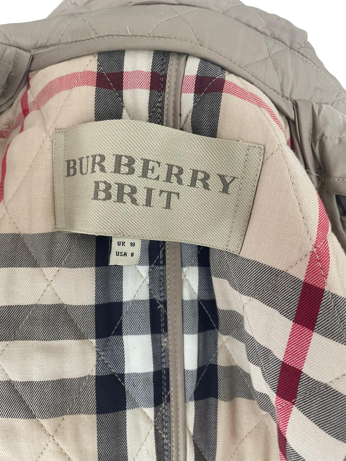 BURBERRY QUILTED BEIGE TRENCH COAT