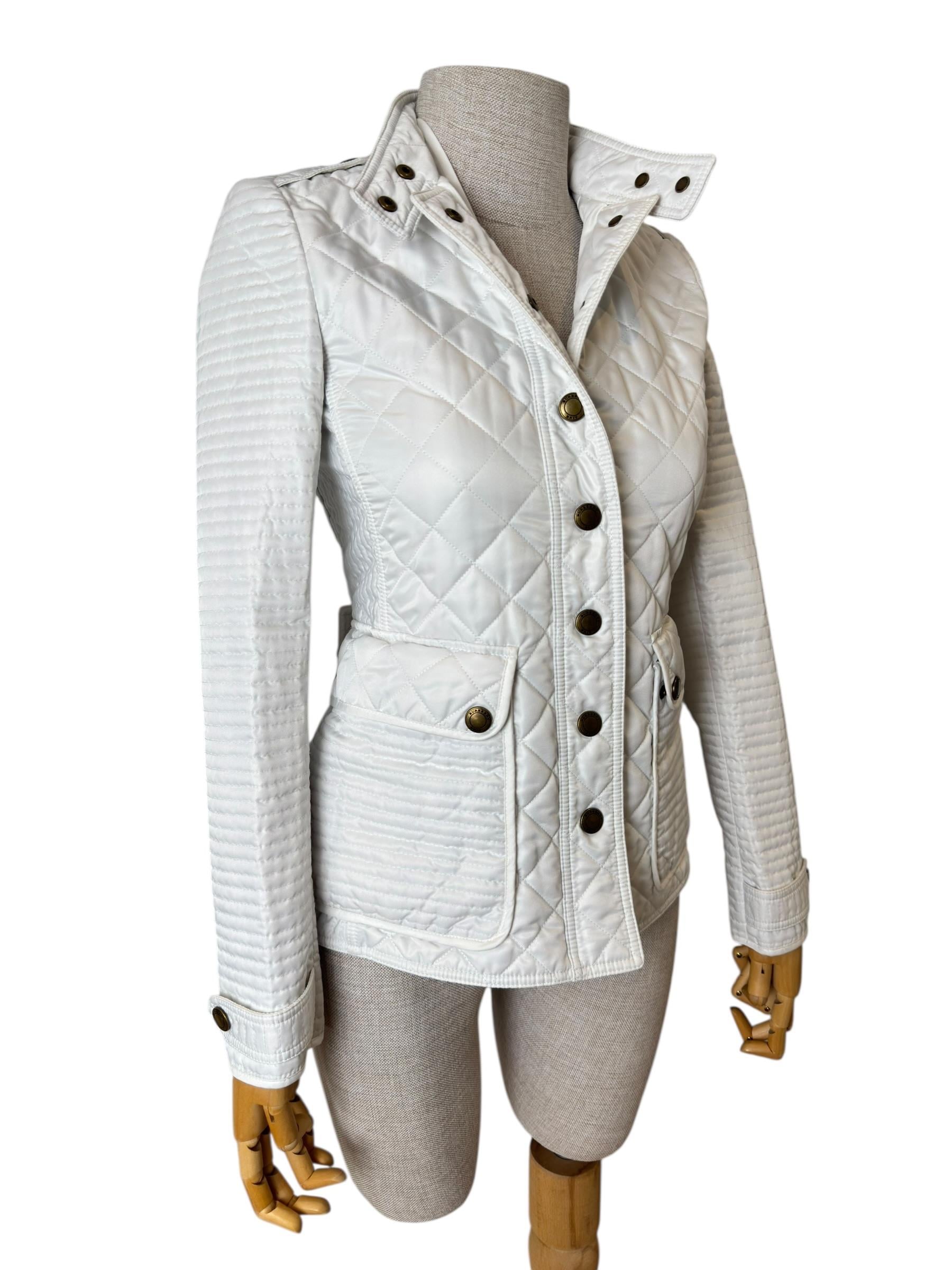 BURBERRY WHITE BRITT JACKET