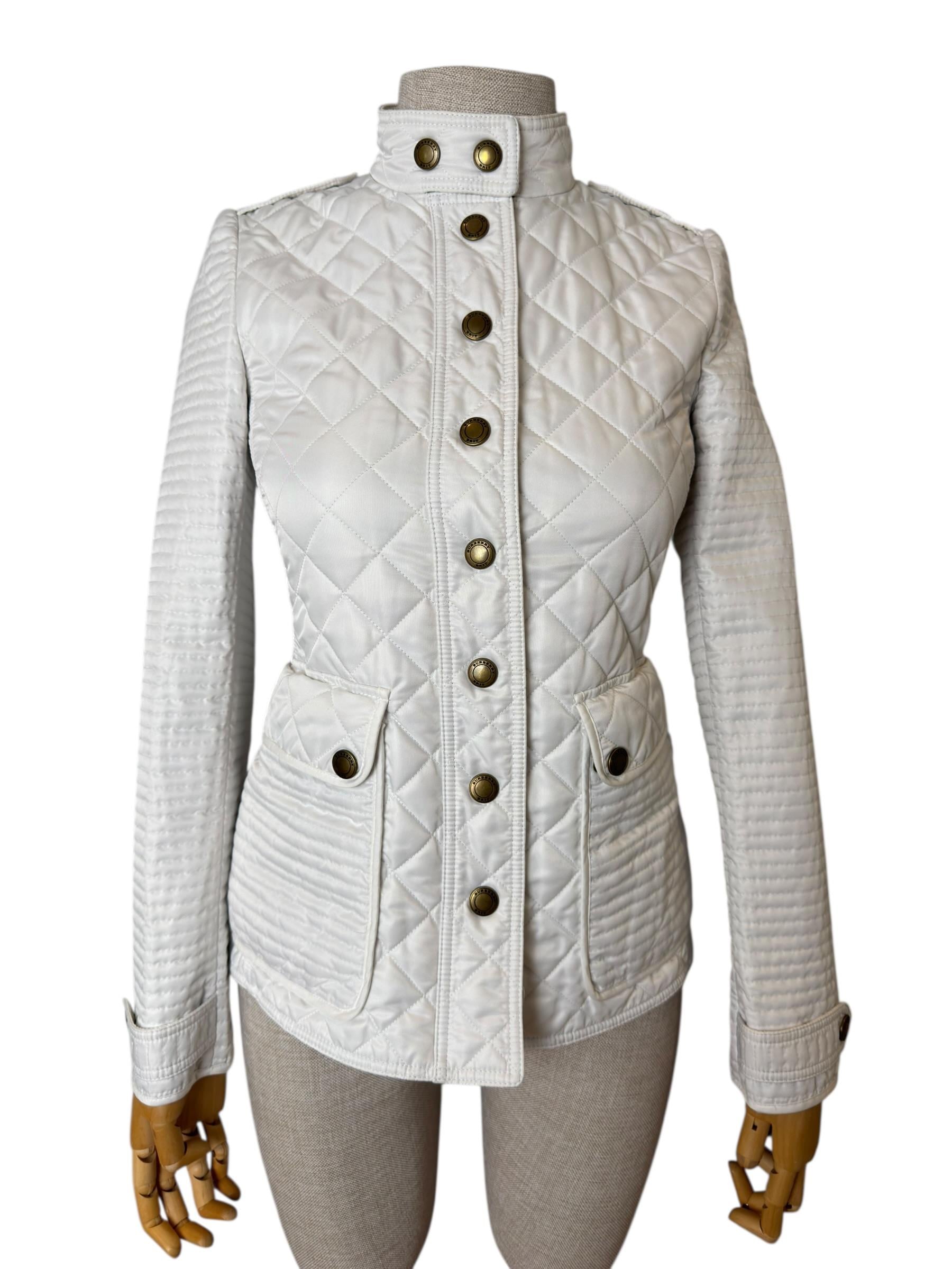 BURBERRY WHITE BRITT JACKET