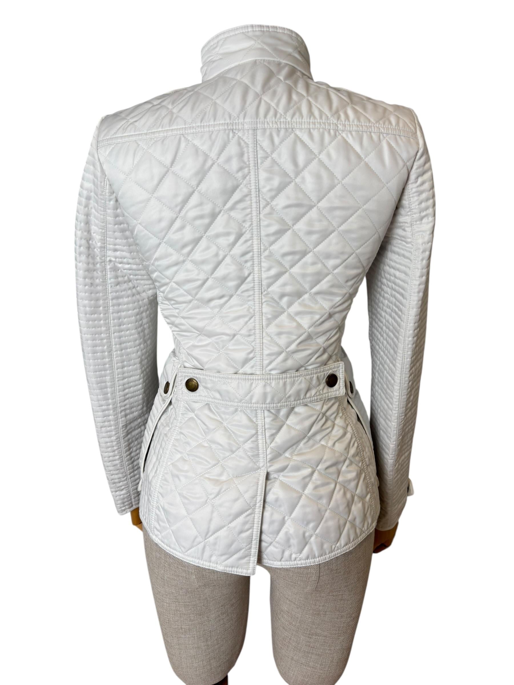 BURBERRY WHITE BRITT JACKET