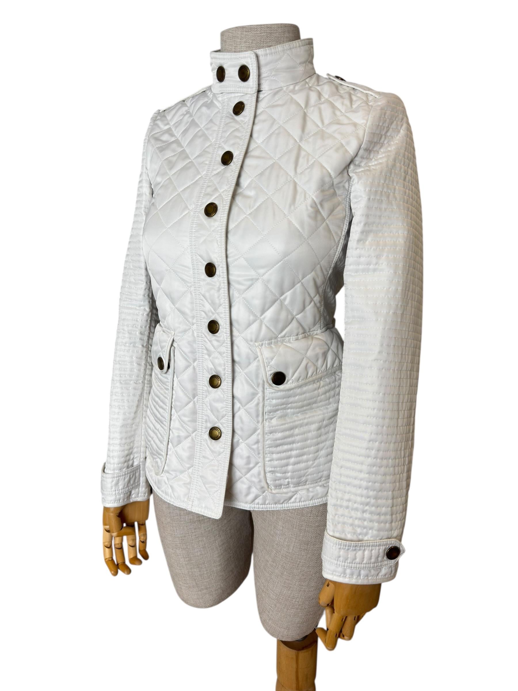 BURBERRY WHITE BRITT JACKET