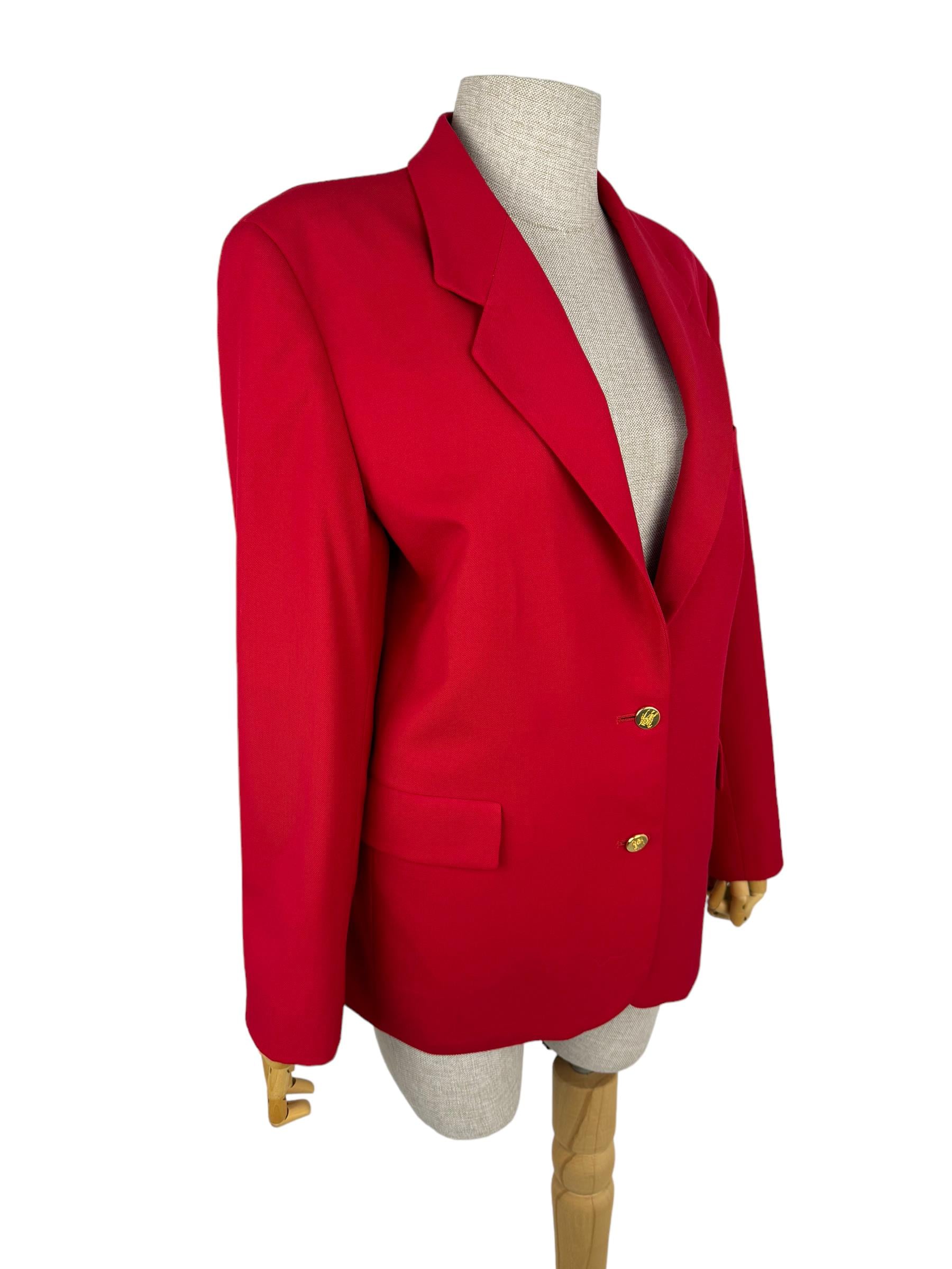 BURBERRYS RED BLAZER JACKET